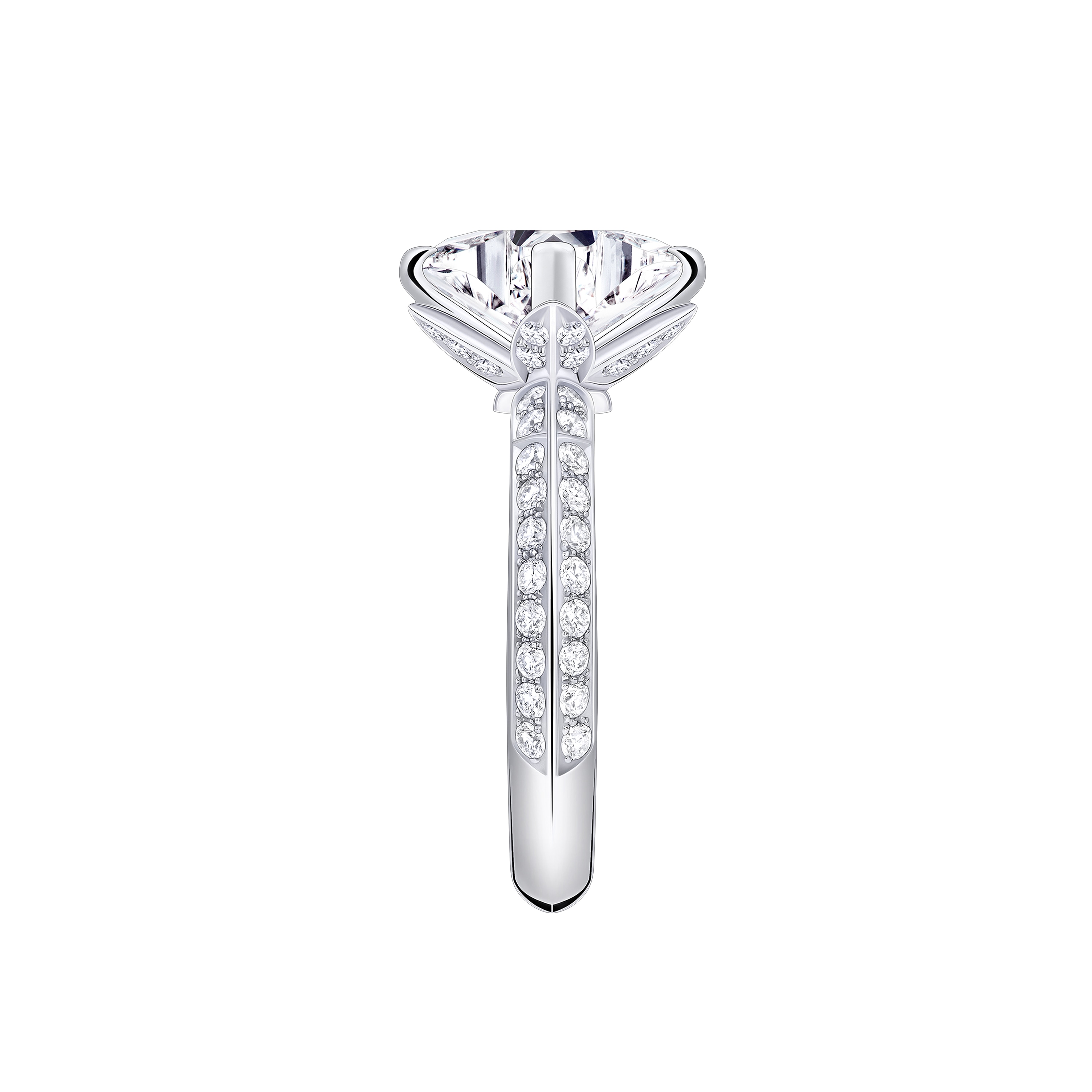 Anillo solitario con pavé LV Diamonds, talla LV Monogram Star  Joyería Colecciones LV Diamonds | LOUIS VUITTON (Zoom de producto)