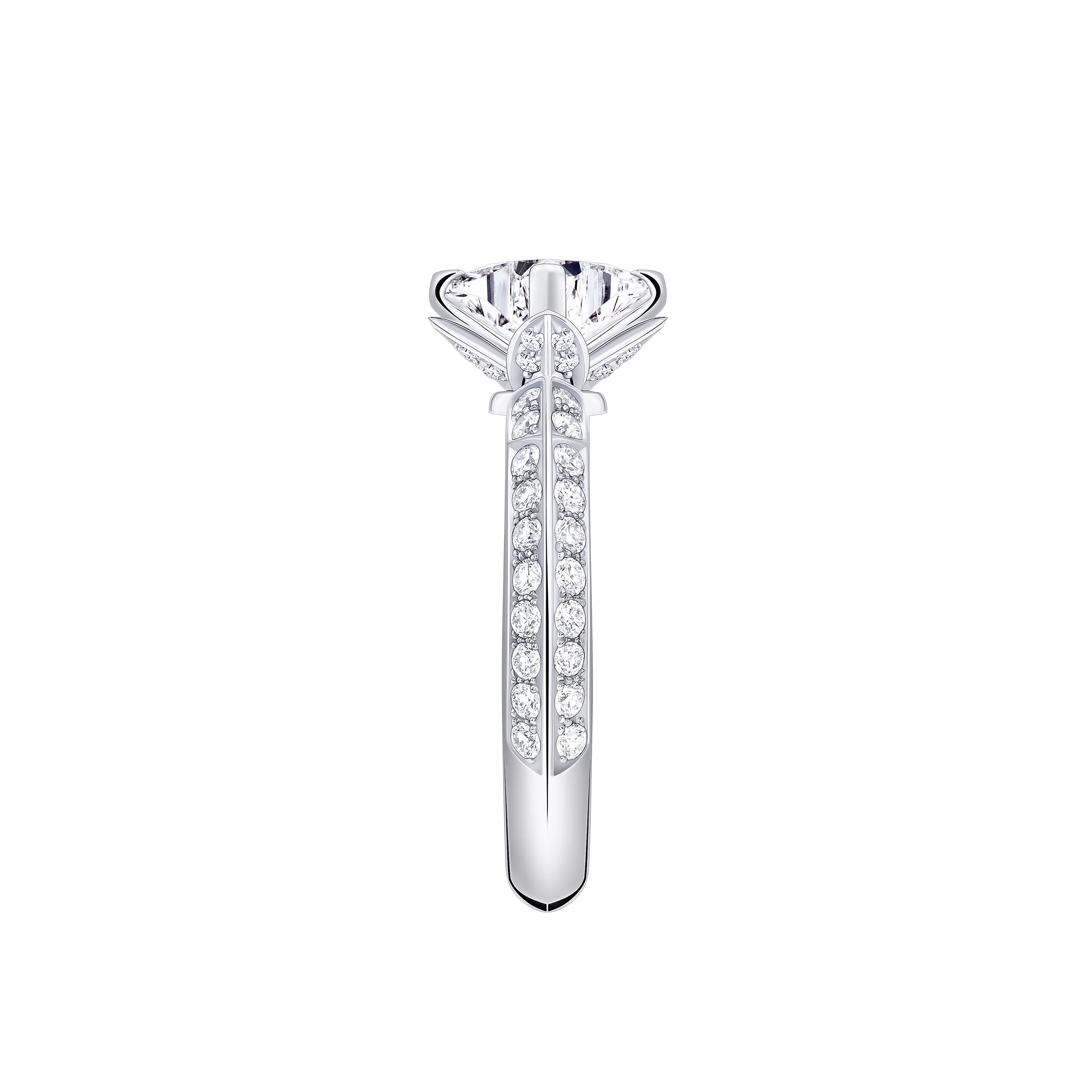 Anillo solitario con pavé LV Diamonds, talla LV Monogram Star  Joyería Colecciones LV Diamonds | LOUIS VUITTON (Zoom de producto)