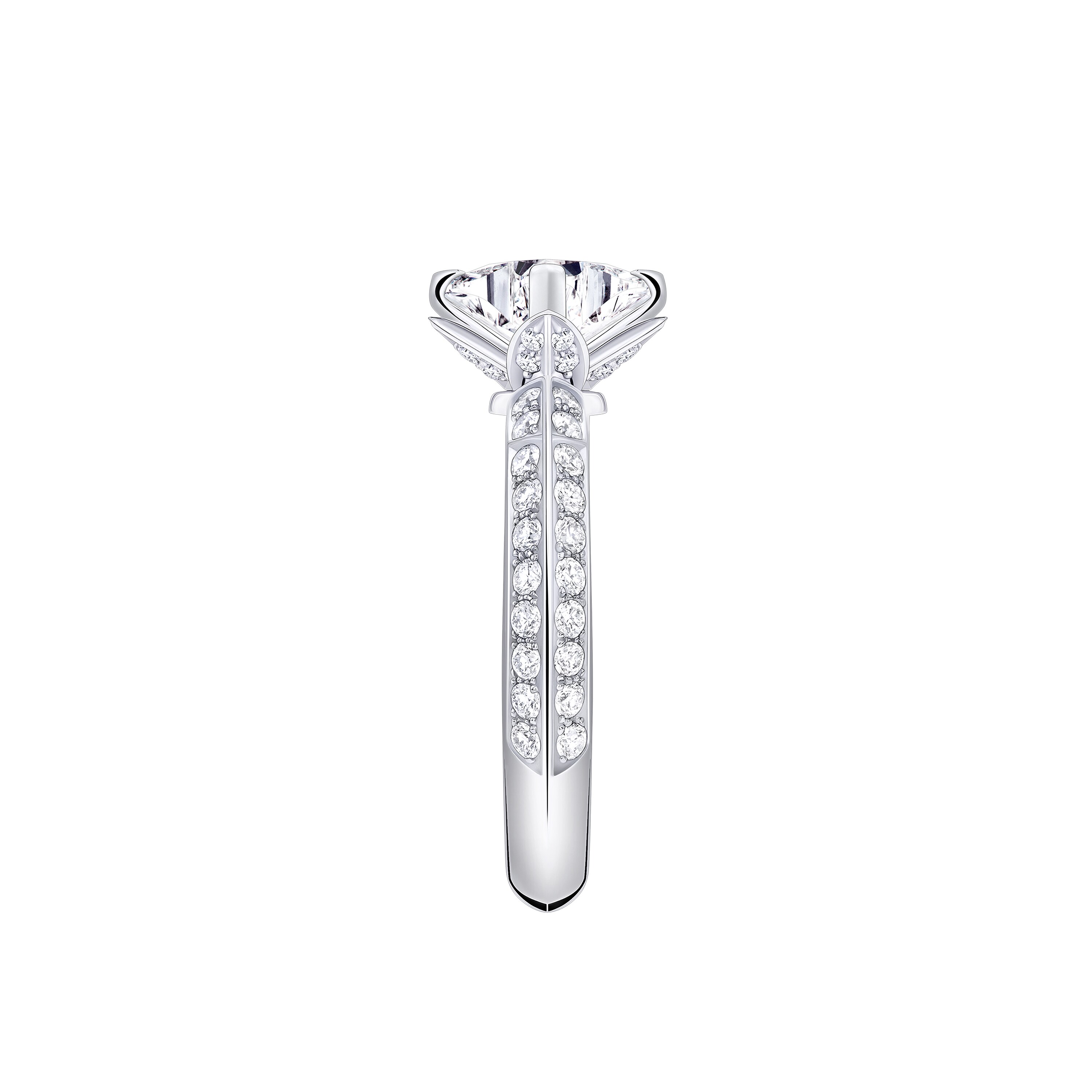 Anillo solitario con pavé LV Diamonds, talla LV Monogram Star  Joyería Colecciones LV Diamonds | LOUIS VUITTON (Zoom de producto)