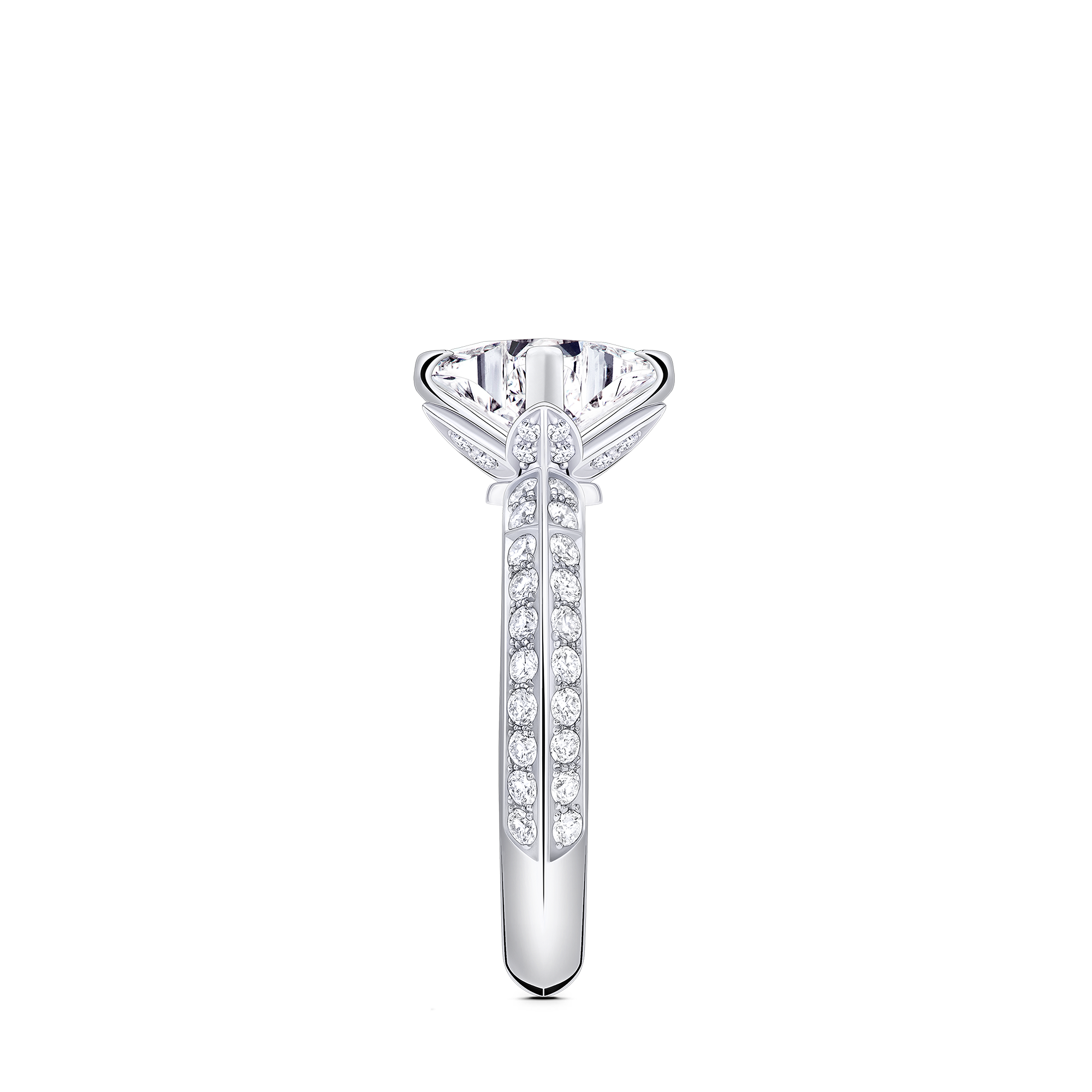 Anillo solitario con pavé LV Diamonds, talla LV Monogram Star  Joyería Colecciones LV Diamonds | LOUIS VUITTON (Zoom de producto)