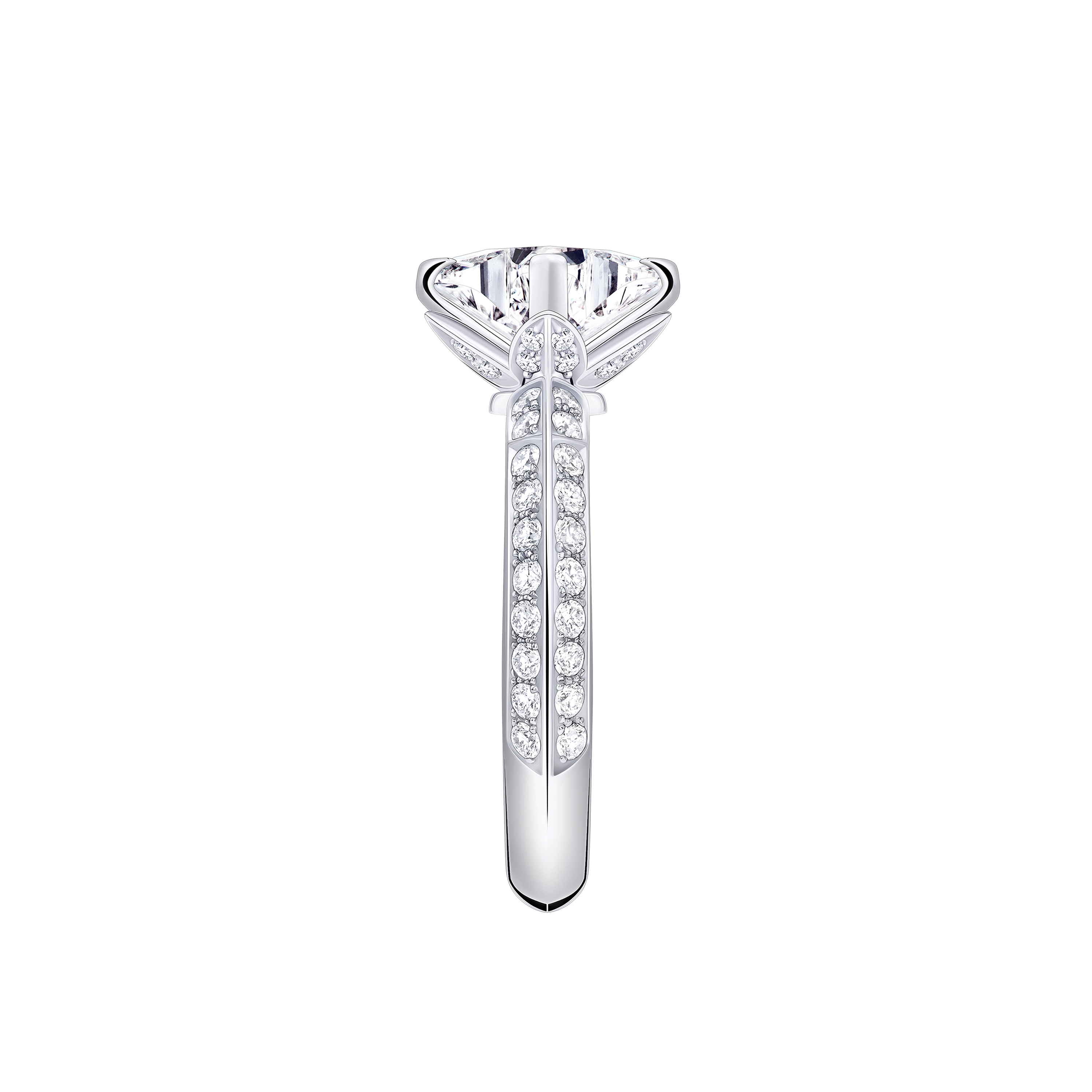 Anillo solitario con pavé LV Diamonds, talla LV Monogram Star  Joyería Colecciones LV Diamonds | LOUIS VUITTON (Zoom de producto)