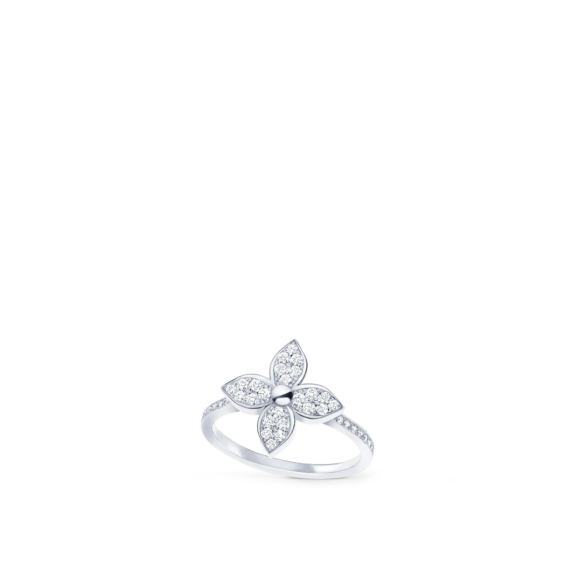 Anillo Star Blossom de oro blanco y diamantes  Joyería Categorías Joyería | LOUIS VUITTON (Zoom de producto)