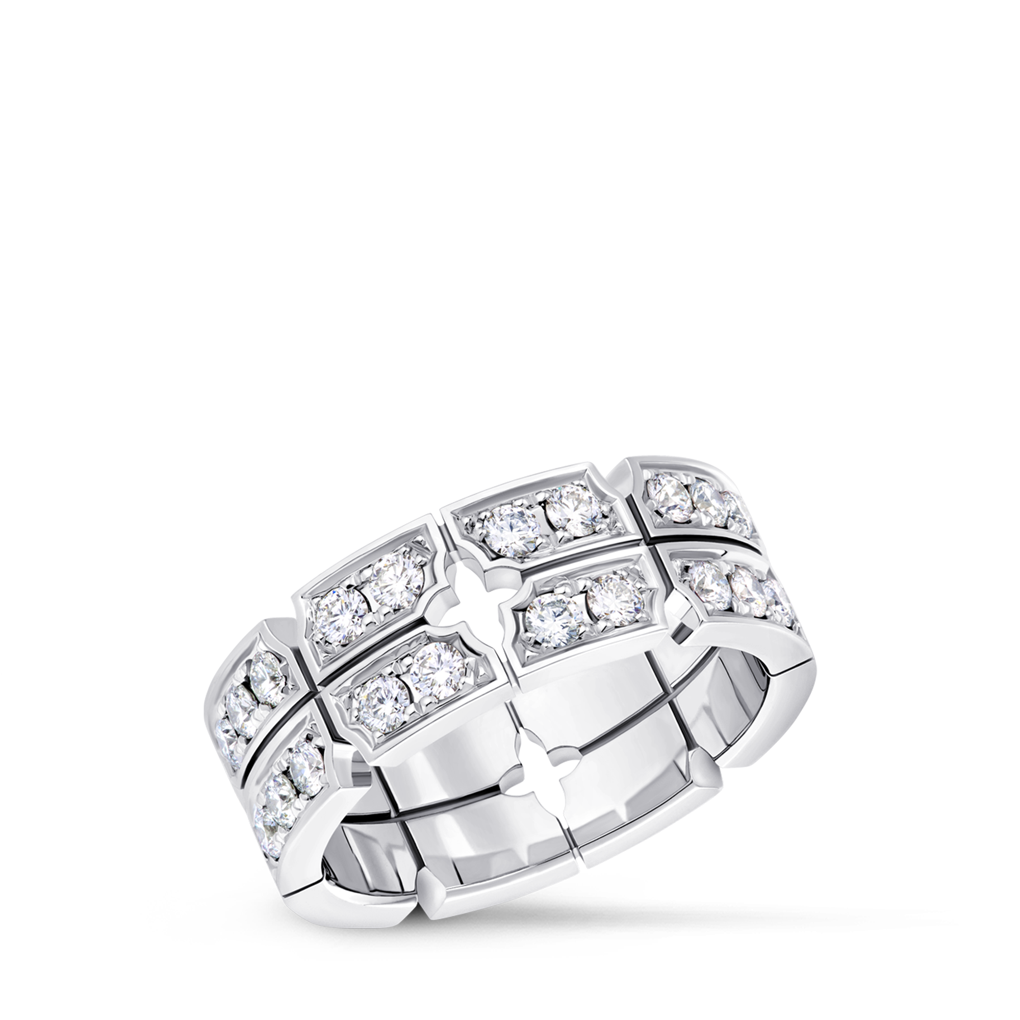 Anillo Tumbler de oro blanco y diamantes  Joyería Categorías Anillos | LOUIS VUITTON (Zoom de producto)