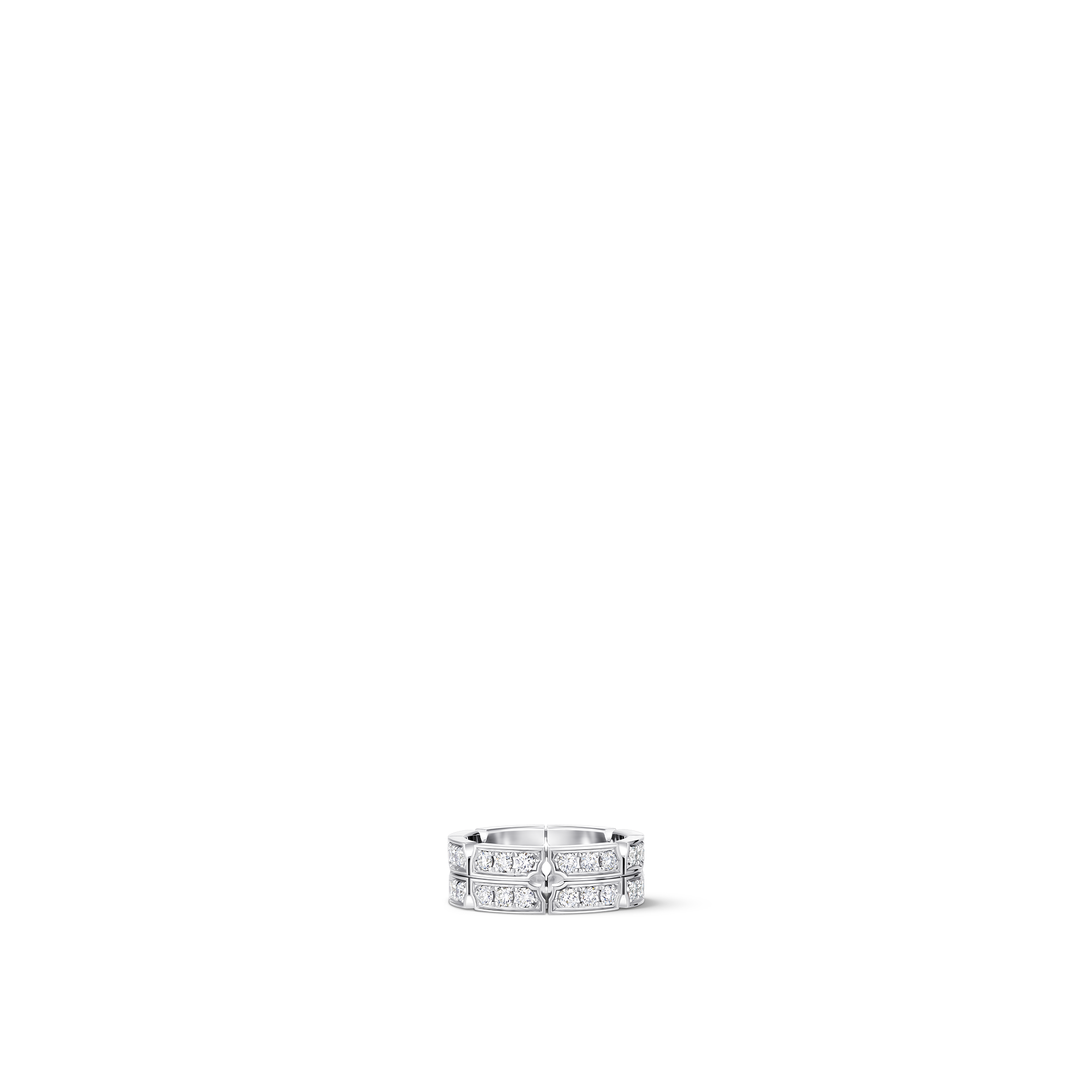 Anillo Tumbler de oro blanco y diamantes  Joyería Categorías Anillos | LOUIS VUITTON (Zoom de producto)