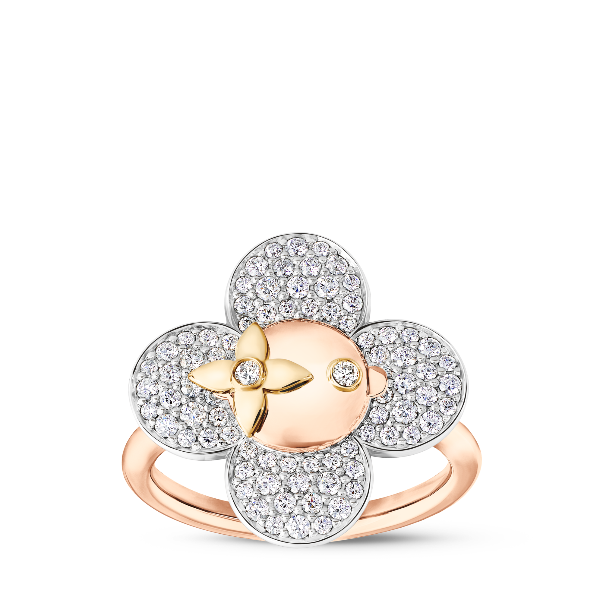 Anillo Vivienne de tres oros y diamantes  Joyería Categorías Anillos | LOUIS VUITTON (Zoom de producto)