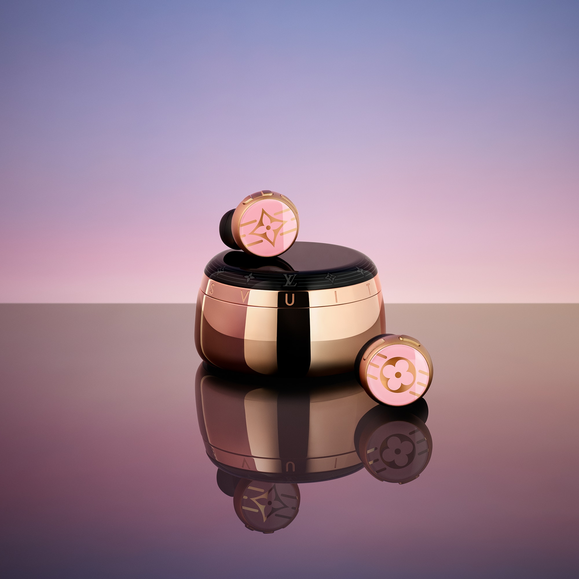 Auriculares Louis Vuitton Horizon Light Up - Rosa  Baúles, Viaje y Hogar Accesorios tecnológicos Audio, relojes conectados y accesorios | LOUIS VUITTON (Zoom de producto)