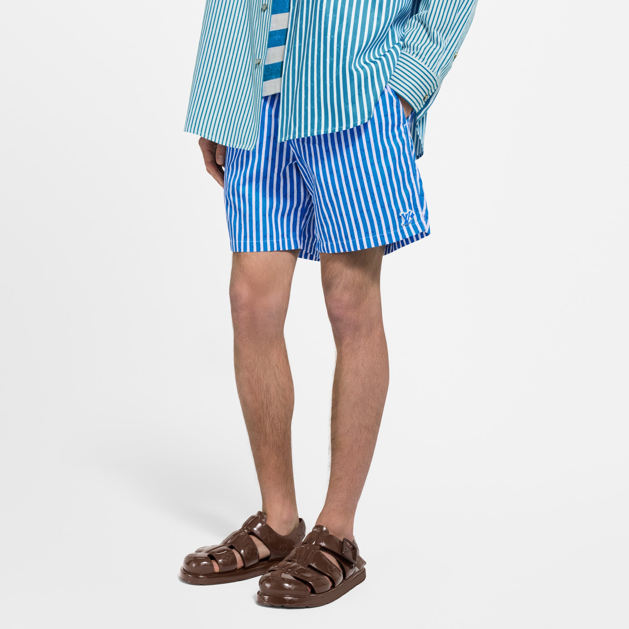 Bañador Monogram de rayas  Hombre Prêt-à-Porter Trajes de baños | LOUIS VUITTON (Zoom de producto)