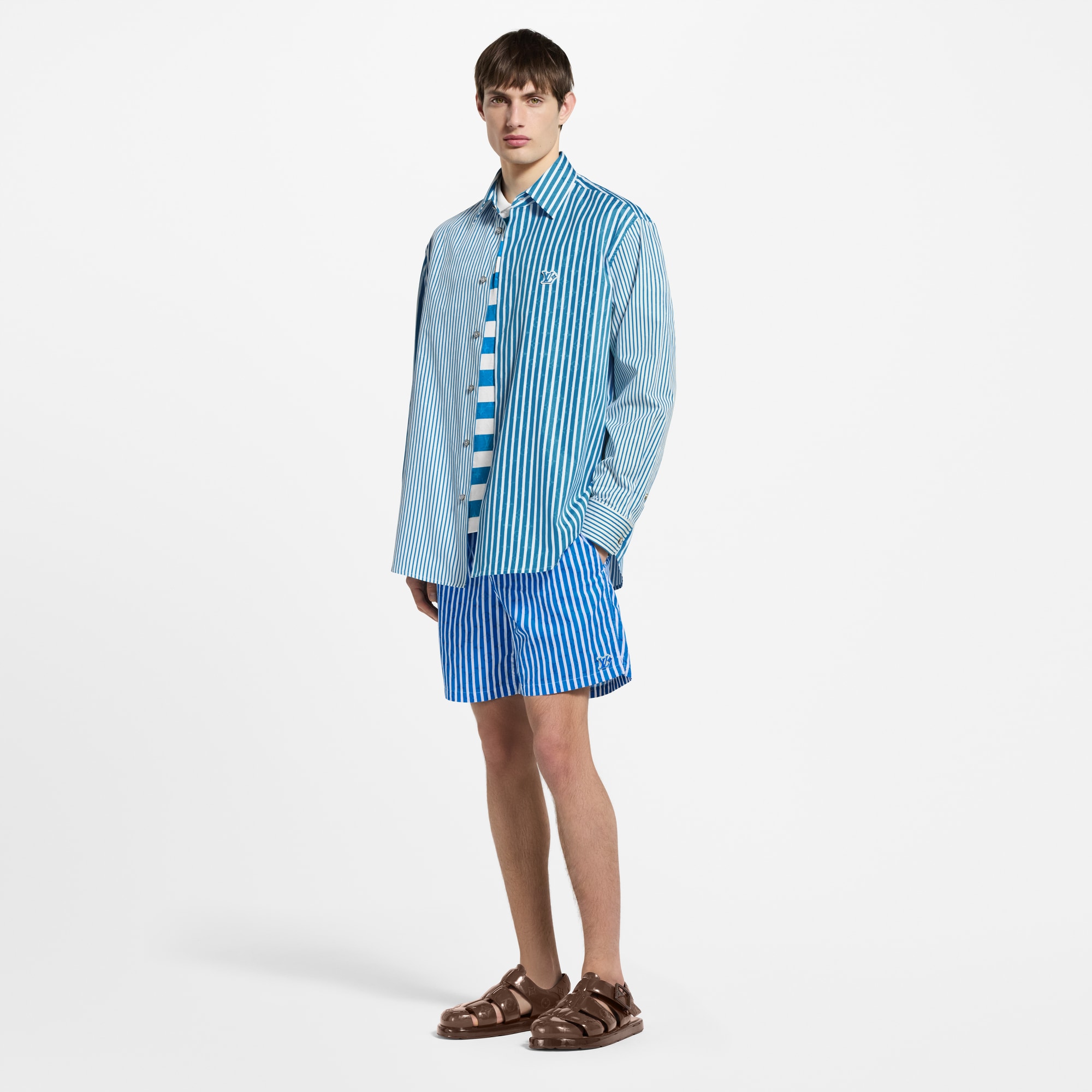 Bañador Monogram de rayas  Hombre Prêt-à-Porter Trajes de baños | LOUIS VUITTON (Zoom de producto)