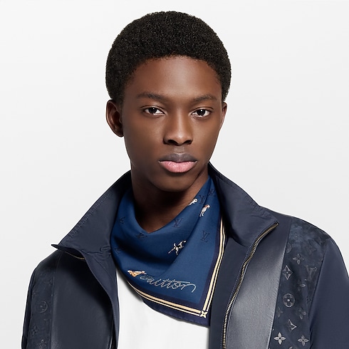 Bandana Animal Blason S00 Hombre Accesorios Seda y bandanas | LOUIS VUITTON (Zoom de producto)