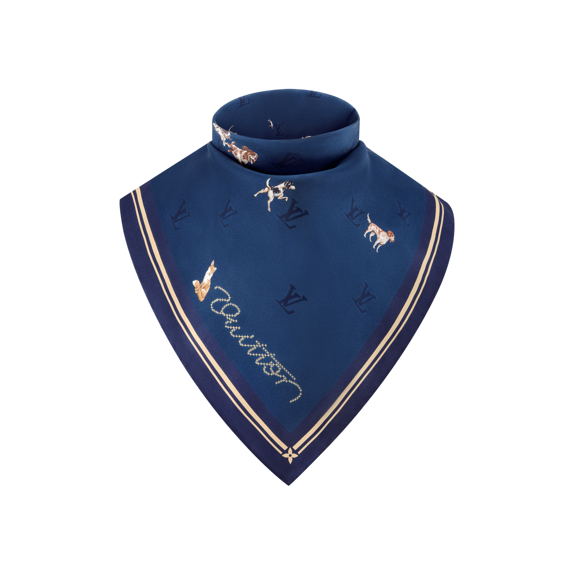 Bandana Animal Blason S00 Hombre Accesorios Seda y bandanas | LOUIS VUITTON (Zoom de producto)