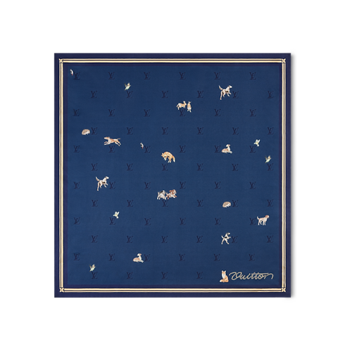 Bandana Animal Blason S00 Hombre Accesorios Seda y bandanas | LOUIS VUITTON (Zoom de producto)