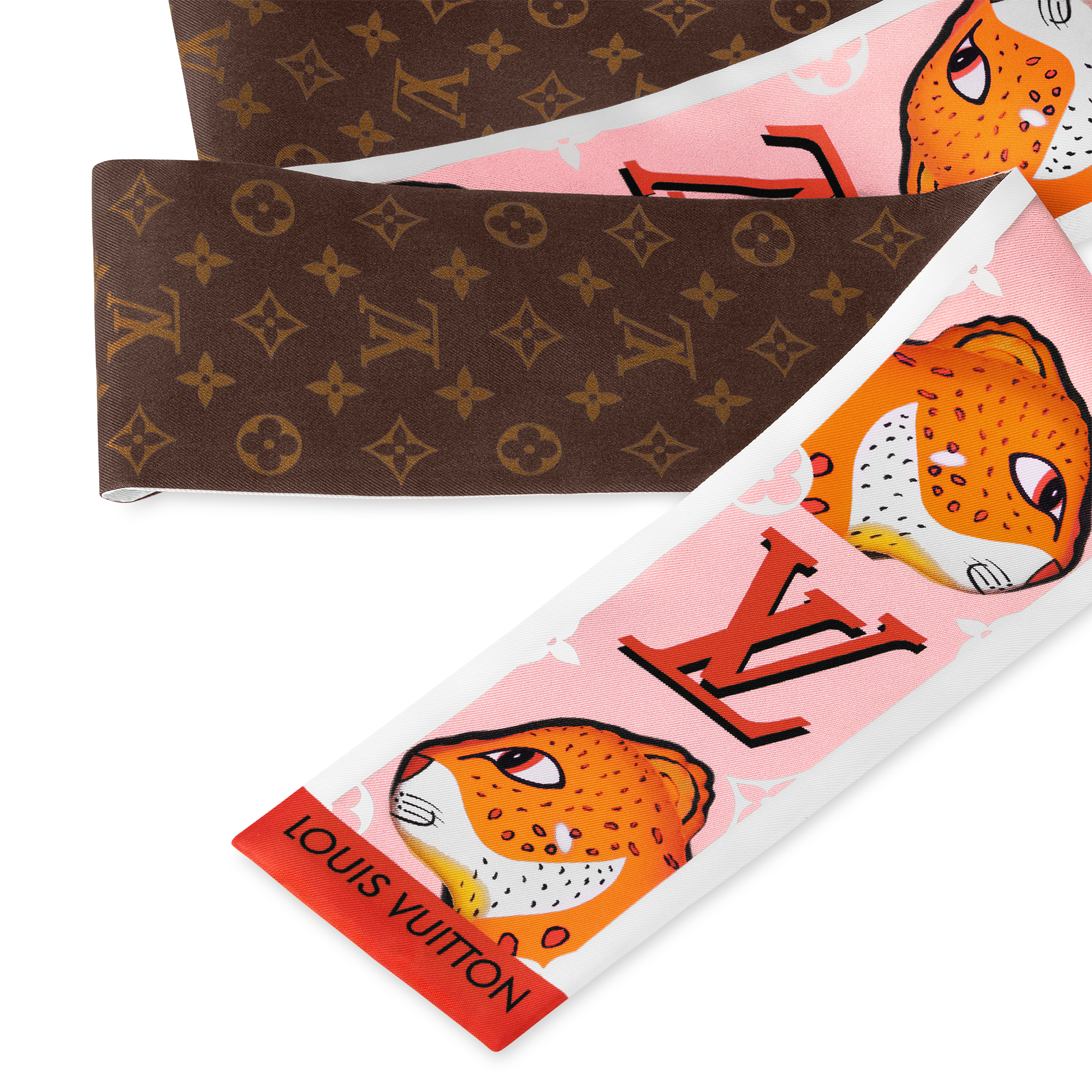 Bandana Animogram Leopard S00 Mujer Accesorios Pañuelos de seda y bandanas | LOUIS VUITTON (Zoom de producto)