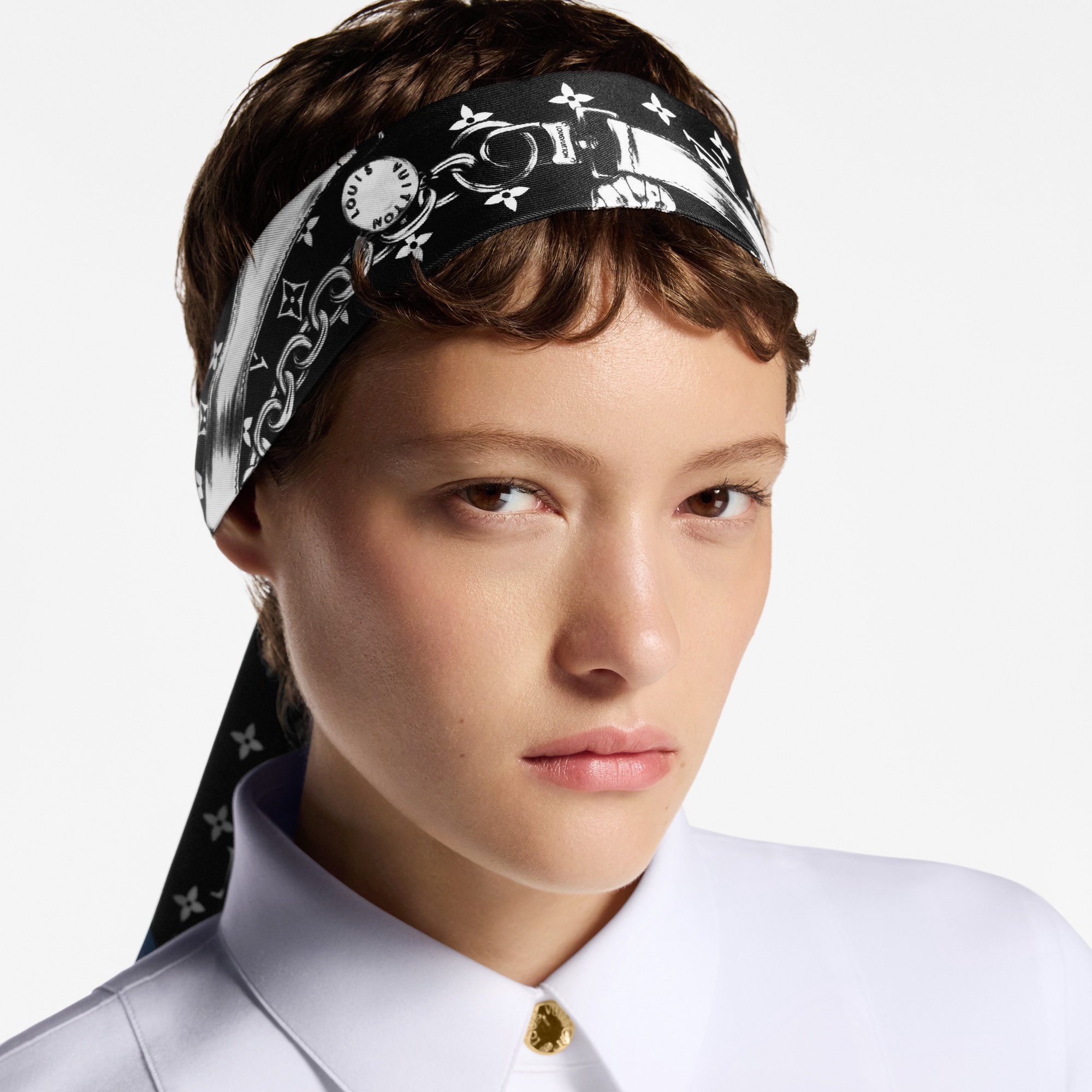 Bandana Blooming Monogram BB S00 Mujer Accesorios Pañuelos de seda y bandanas | LOUIS VUITTON (Zoom de producto)