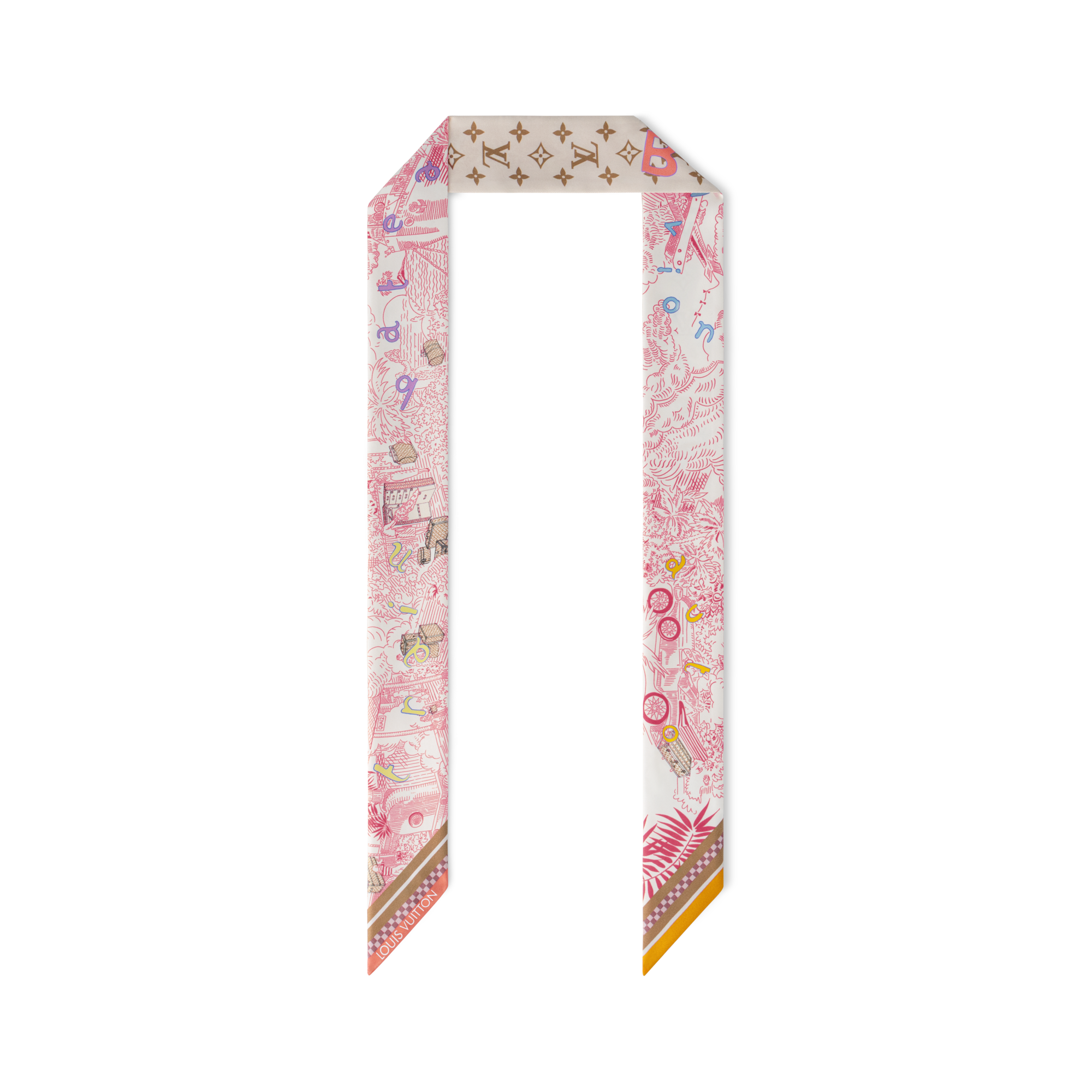 Bandana Bon Voyage BB S00 Mujer Accesorios Pañuelos de seda y bandanas | LOUIS VUITTON (Zoom de producto)