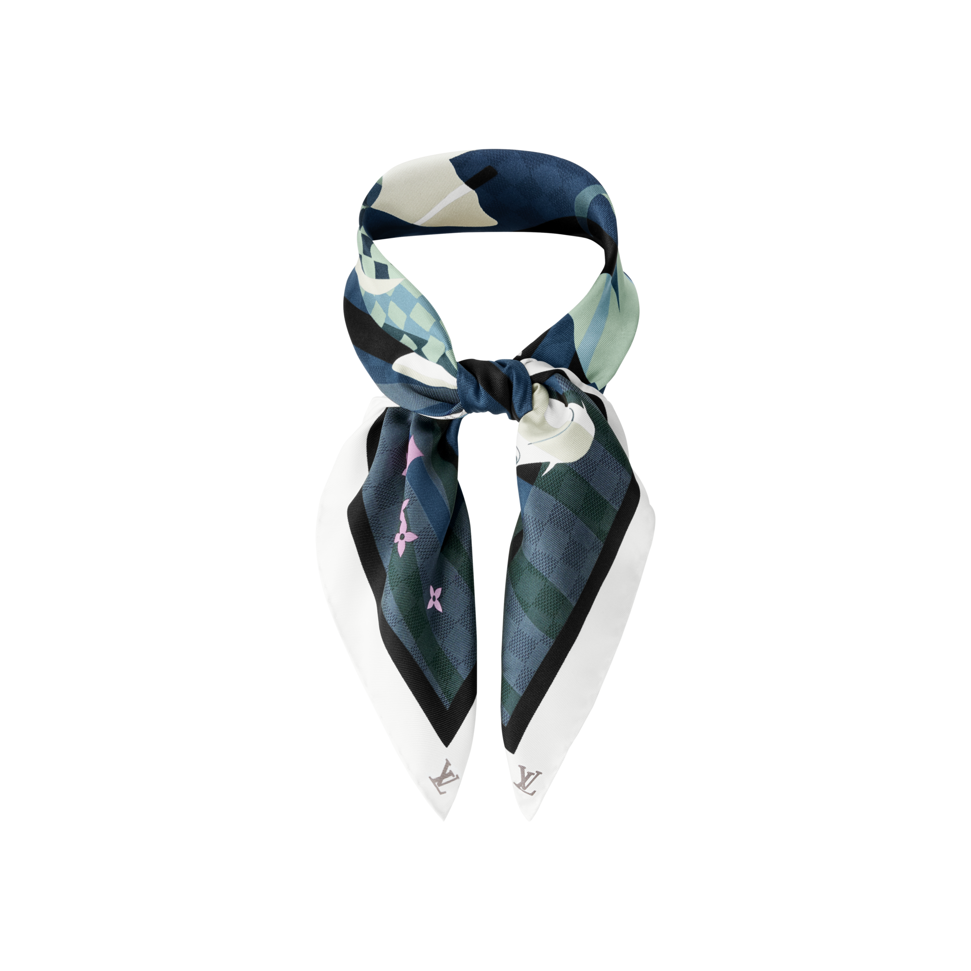 Bandana Damier Koi S00 Hombre Accesorios Seda y bandanas | LOUIS VUITTON (Zoom de producto)