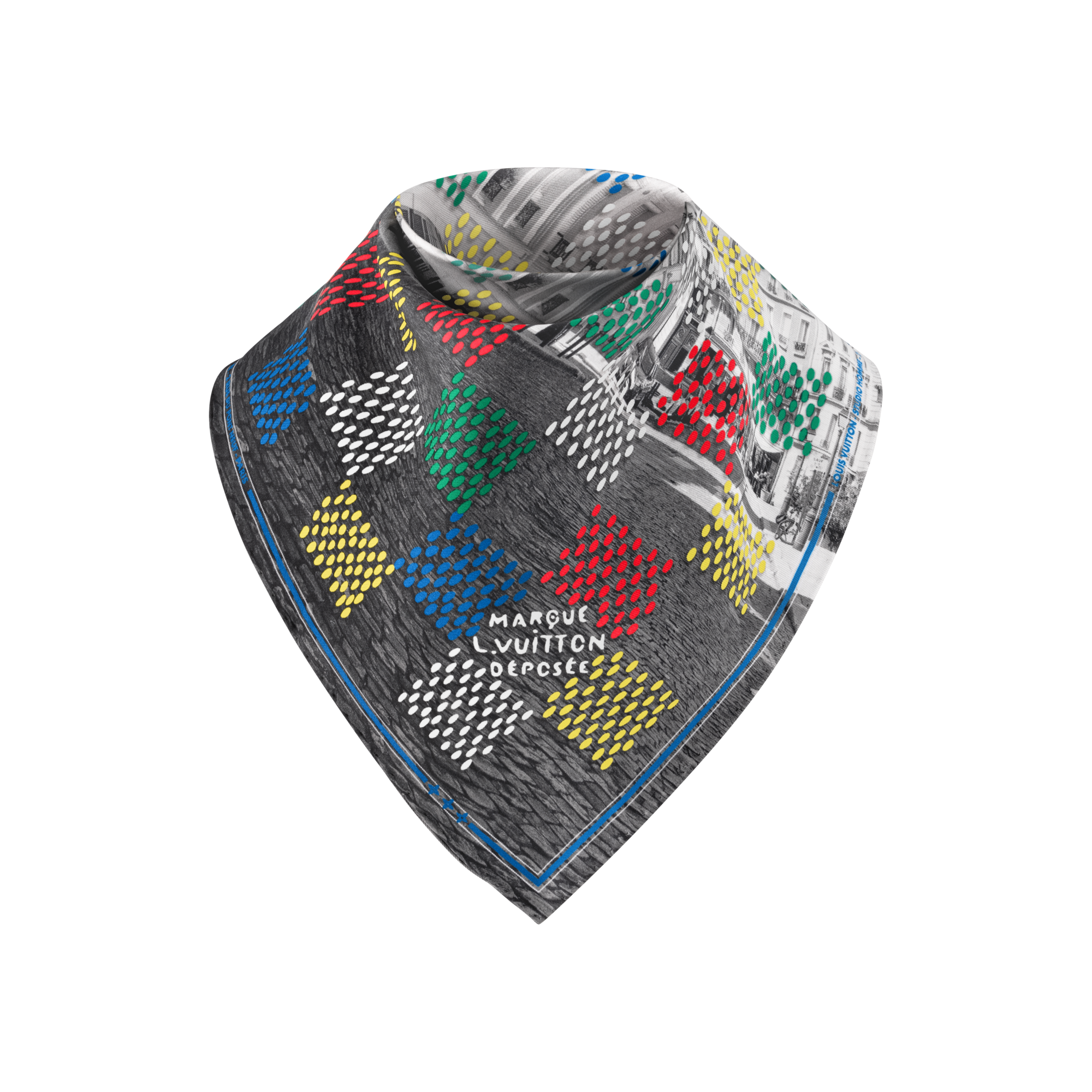 Bandana de seda LV Vers Damier S00 Hombre Accesorios Seda y bandanas | LOUIS VUITTON (Zoom de producto)