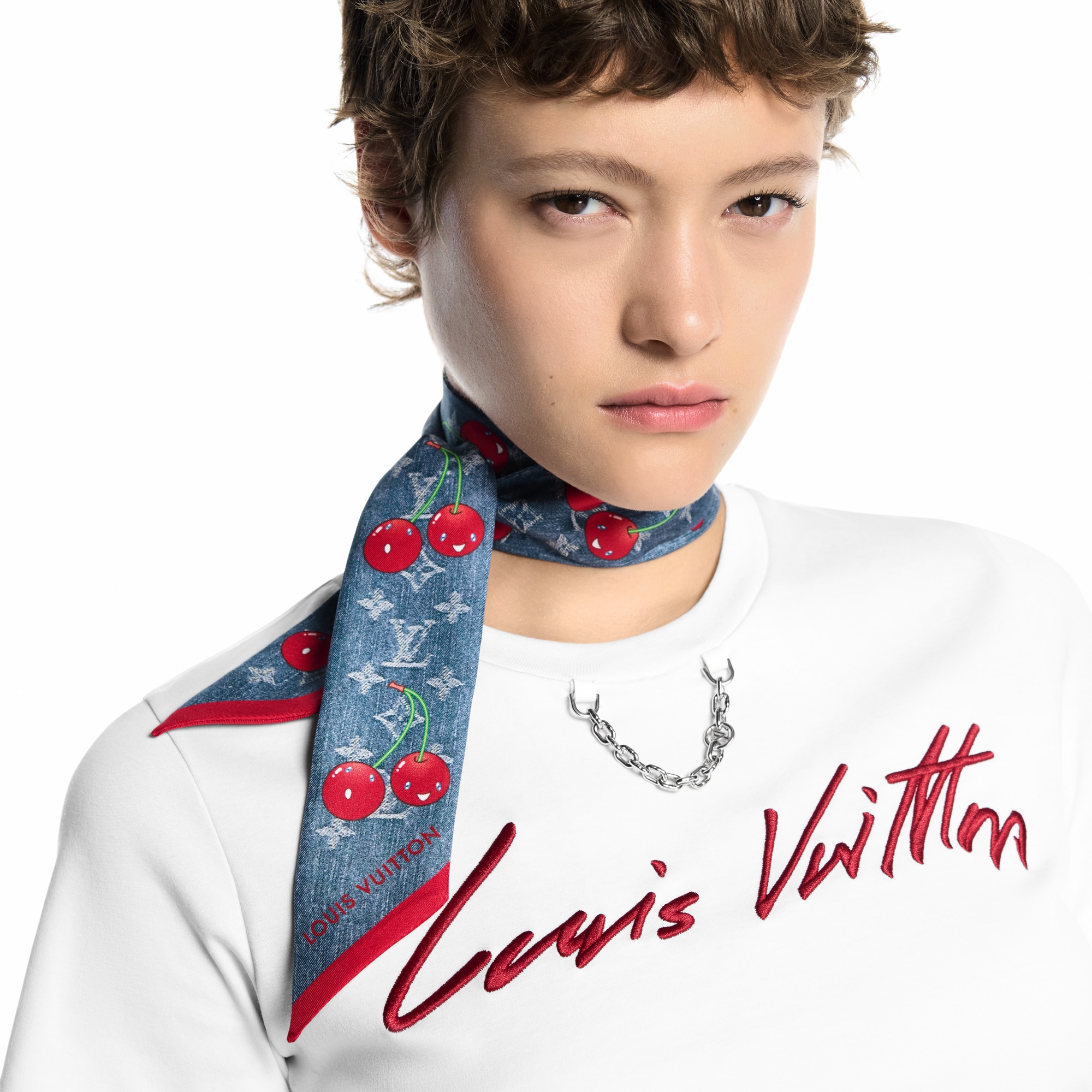 Bandana Denim Cerise LV x TM S00 Mujer Accesorios Pañuelos de seda y bandanas | LOUIS VUITTON (Zoom de producto)
