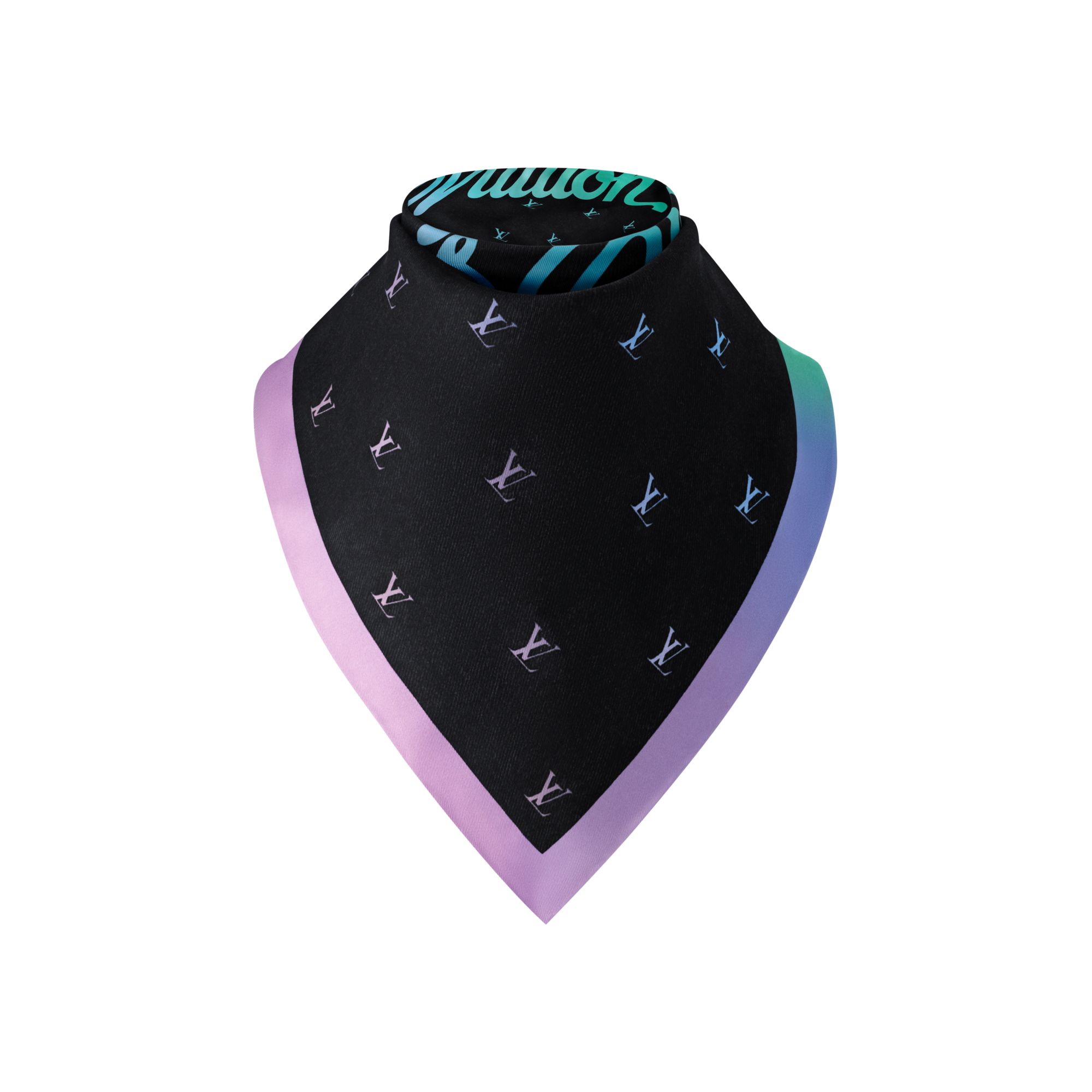 Bandana LV Blason Shading S00 Hombre Accesorios Seda y bandanas | LOUIS VUITTON (Zoom de producto)