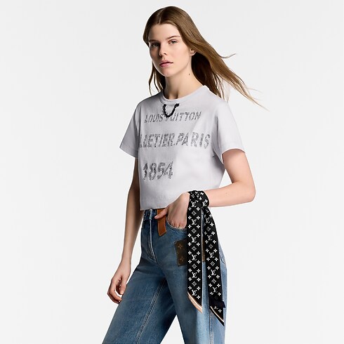 Bandana LV Bow BB S00 Mujer Accesorios Pañuelos de seda y bandanas | LOUIS VUITTON (Zoom de producto)