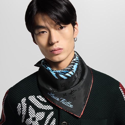 Bandana LV City Stamp S00 Hombre Accesorios Seda y bandanas | LOUIS VUITTON (Zoom de producto)