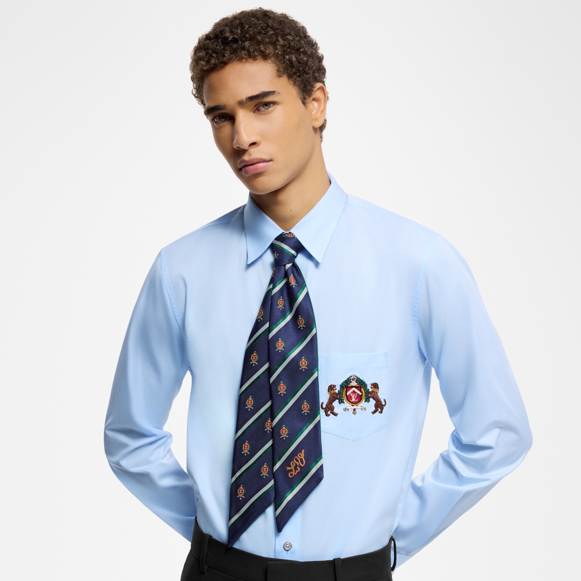 Bandana LV Crest S00 Hombre Accesorios Corbatas y pañuelos | LOUIS VUITTON (Zoom de producto)