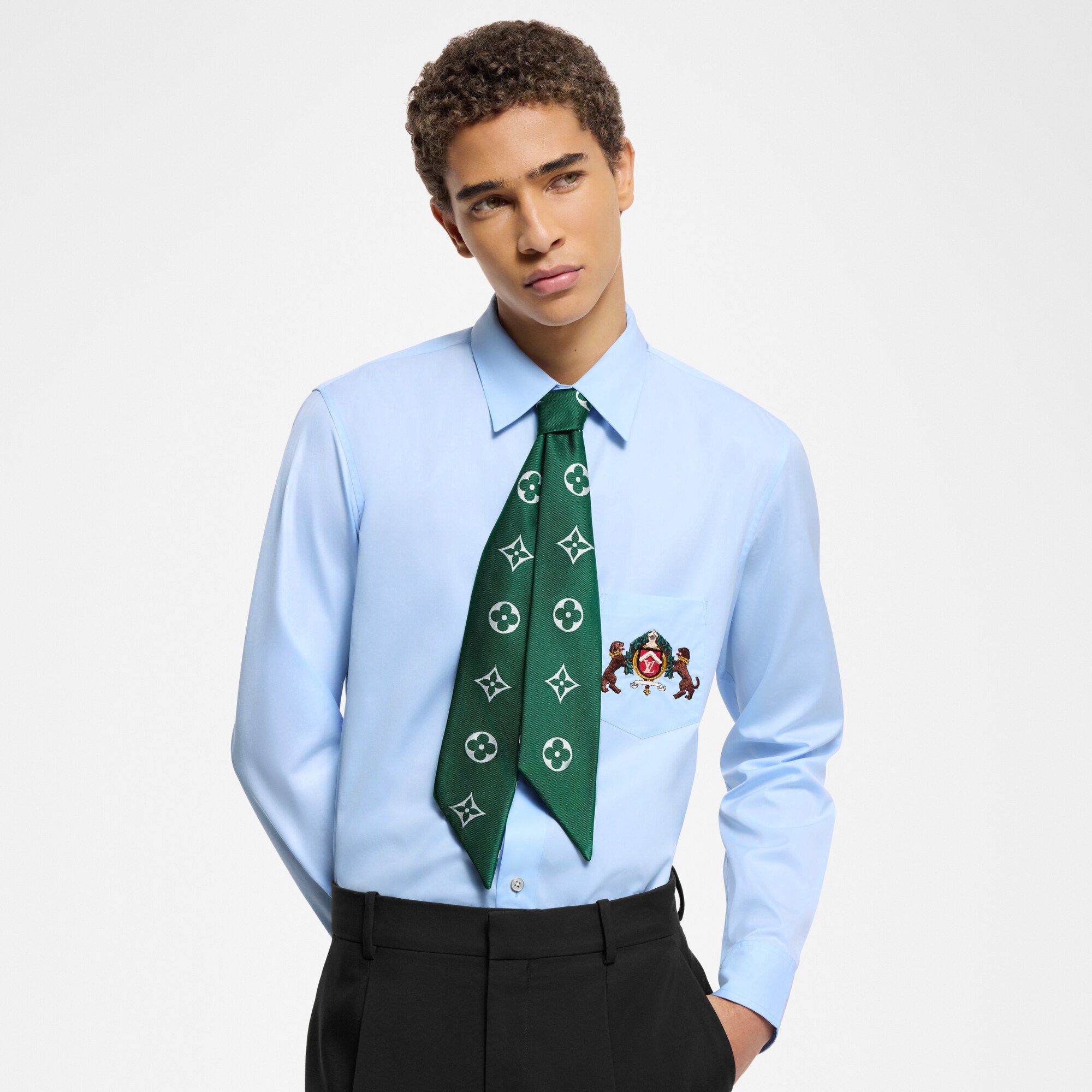 Bandana LV Crest S00 Hombre Accesorios Corbatas y pañuelos | LOUIS VUITTON (Zoom de producto)