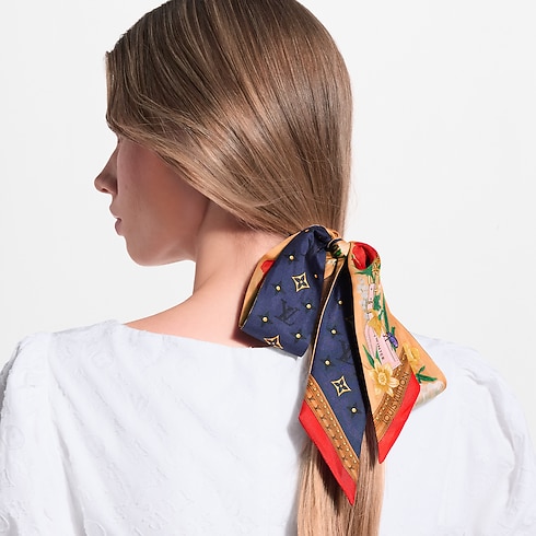 Bandana LV En Fleurs BB S00 Mujer Accesorios Pañuelos de seda y bandanas | LOUIS VUITTON (Zoom de producto)
