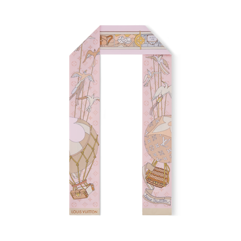 Bandana LV Journey S00 Mujer Accesorios Pañuelos de seda y bandanas | LOUIS VUITTON (Zoom de producto)