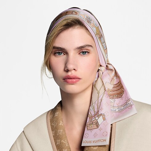 Bandana LV Journey S00 Mujer Accesorios Pañuelos de seda y bandanas | LOUIS VUITTON (Zoom de producto)