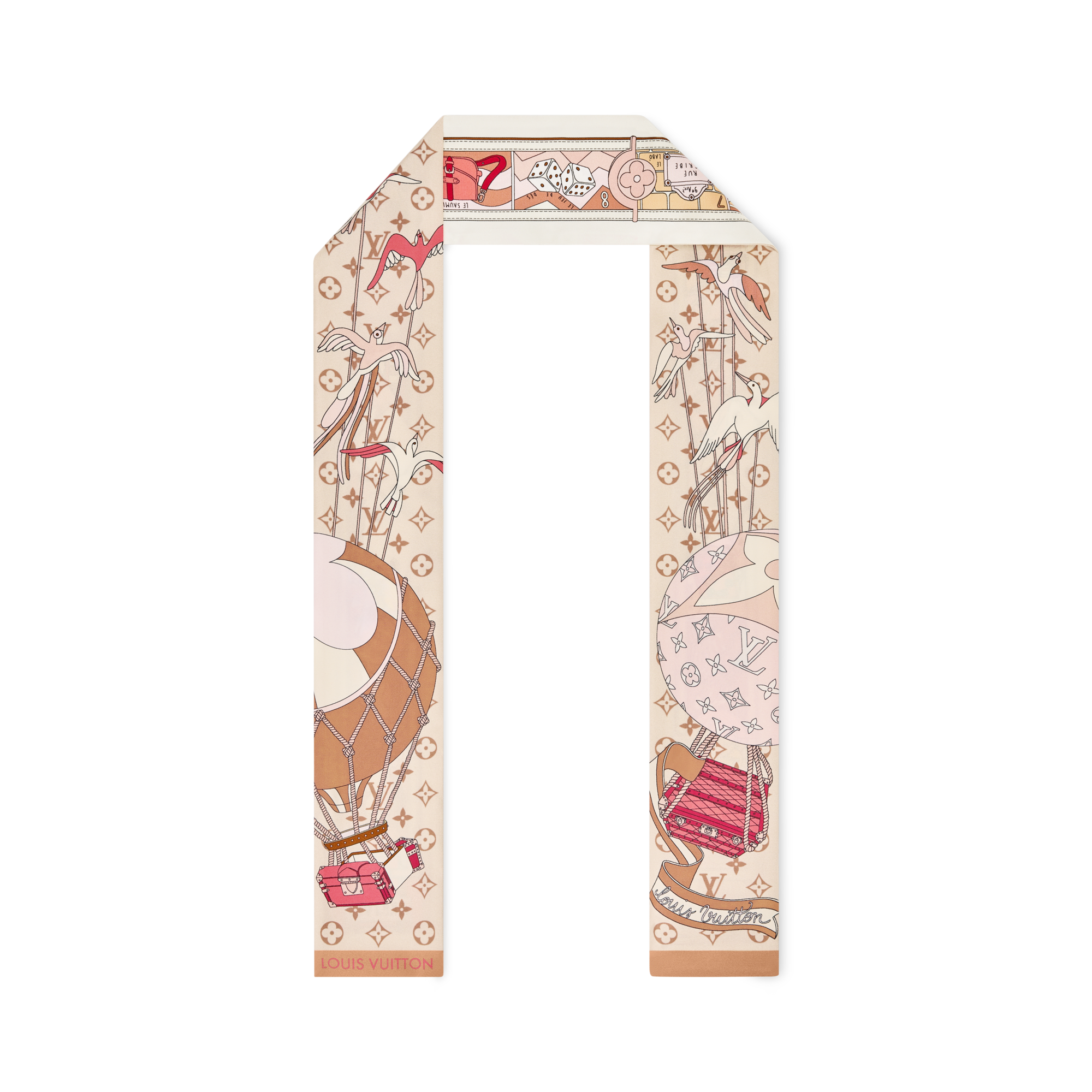 Bandana LV Journey S00 Mujer Accesorios Pañuelos de seda y bandanas | LOUIS VUITTON (Zoom de producto)