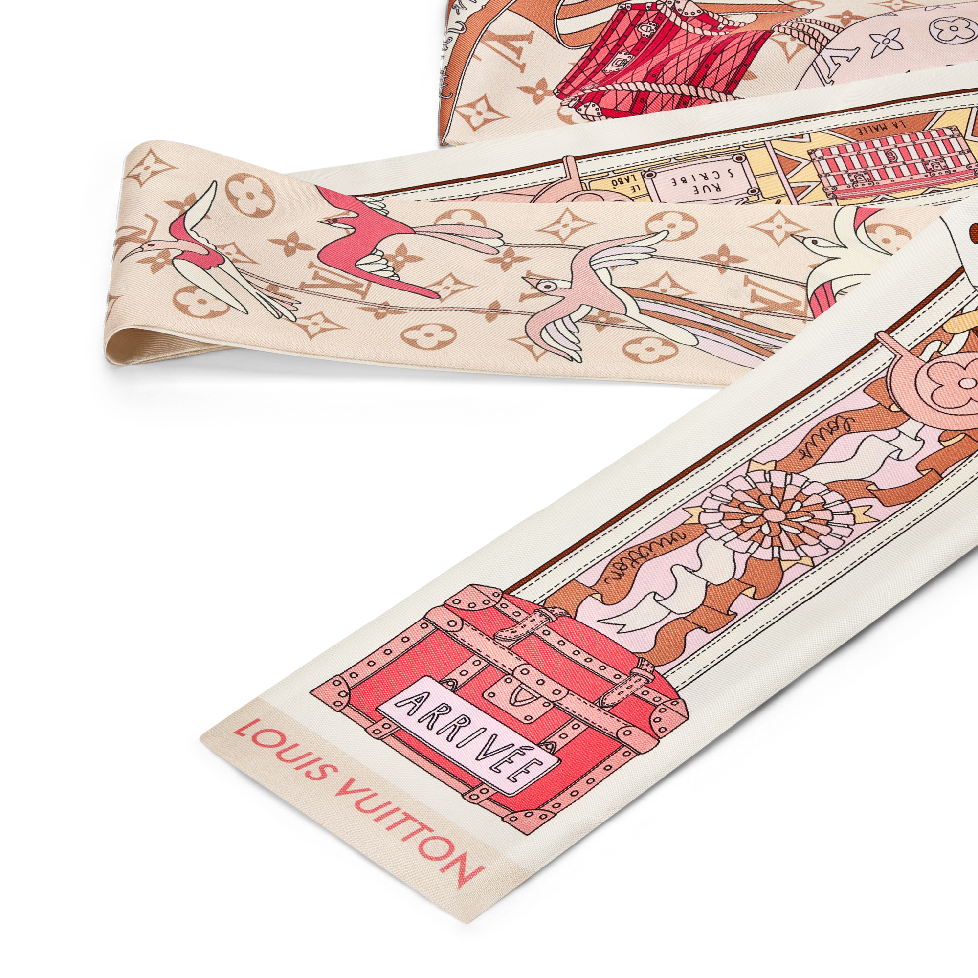 Bandana LV Journey S00 Mujer Accesorios Pañuelos de seda y bandanas | LOUIS VUITTON (Zoom de producto)