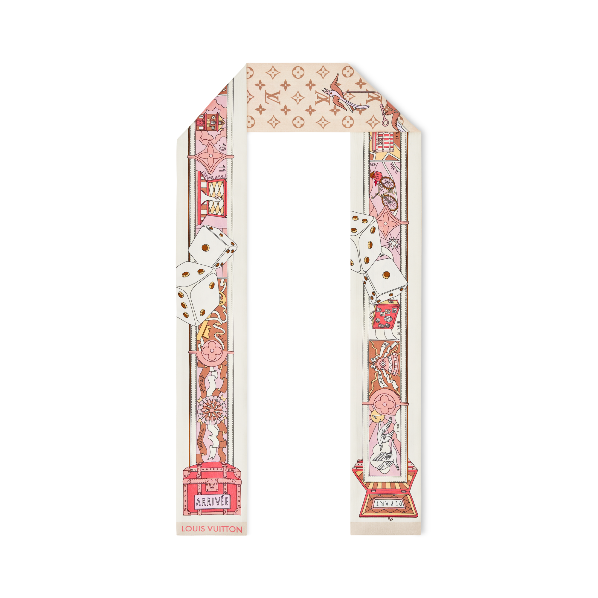Bandana LV Journey S00 Mujer Accesorios Pañuelos de seda y bandanas | LOUIS VUITTON (Zoom de producto)