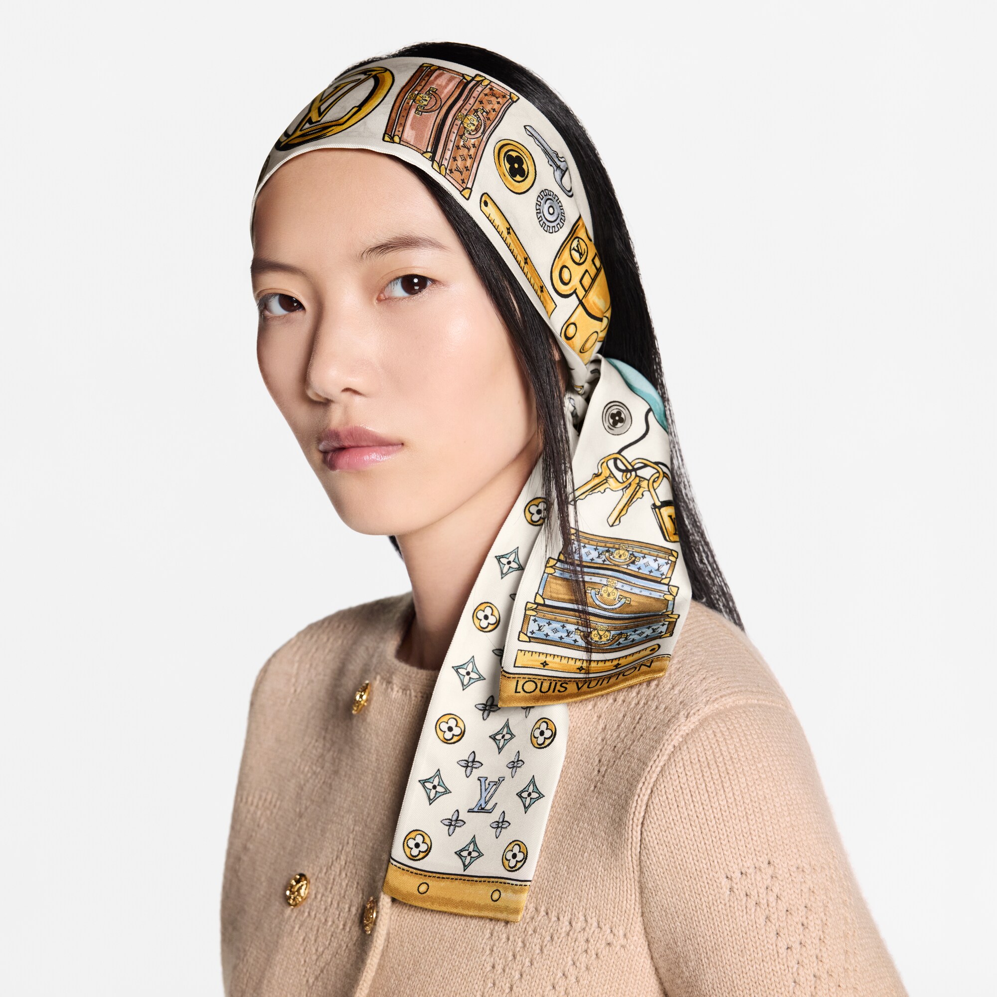 Bandana LV Tool Box S00 Mujer Accesorios Pañuelos de seda y bandanas | LOUIS VUITTON (Zoom de producto)