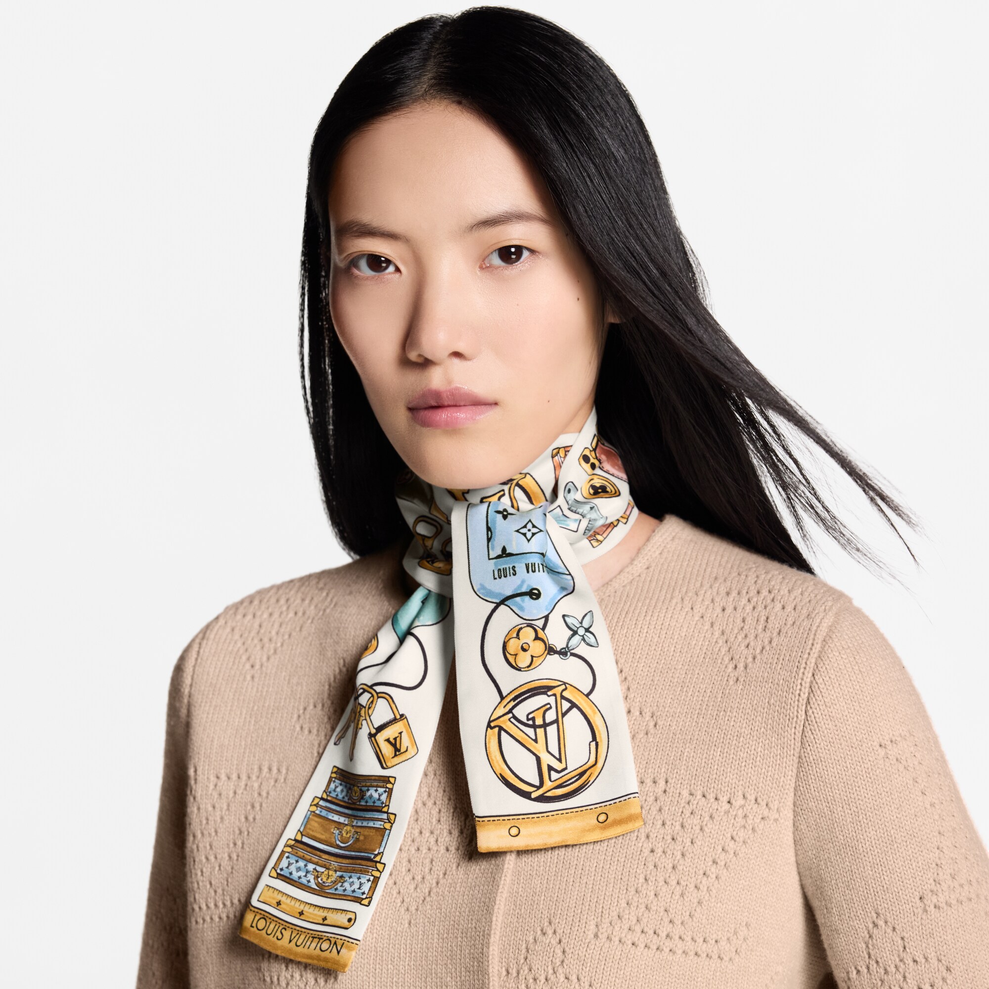 Bandana LV Tool Box S00 Mujer Accesorios Pañuelos de seda y bandanas | LOUIS VUITTON (Zoom de producto)