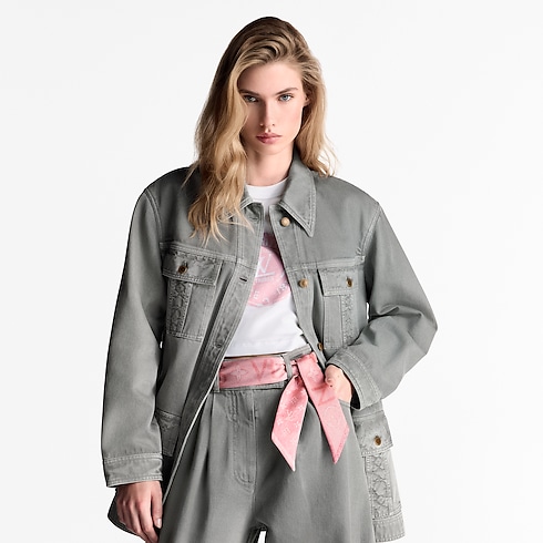 Bandana Monogram Infinity Denim BB S00 Mujer Accesorios Pañuelos de seda y bandanas | LOUIS VUITTON (Zoom de producto)