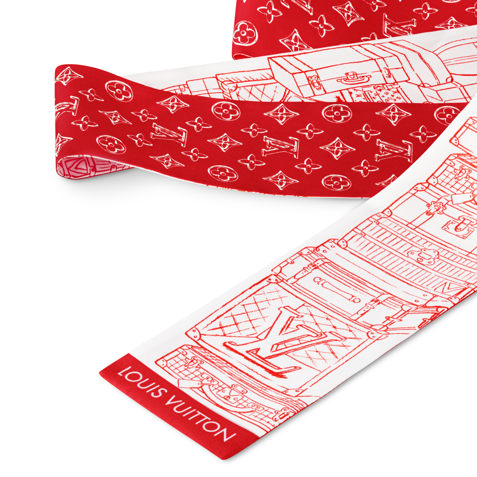 Bandana My LV Luggage S00 Mujer Accesorios Pañuelos de seda y bandanas | LOUIS VUITTON (Zoom de producto)