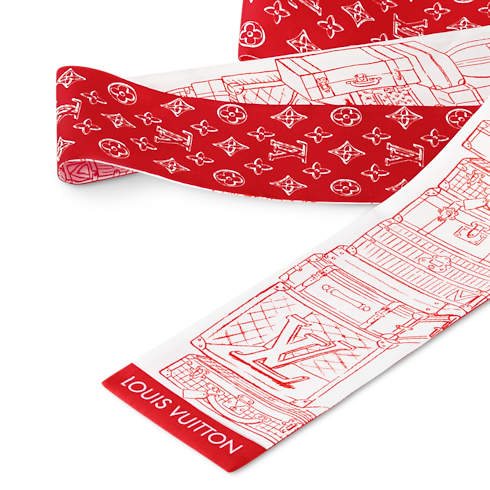 Bandana My LV Luggage S00 Mujer Accesorios Pañuelos de seda y bandanas | LOUIS VUITTON (Zoom de producto)