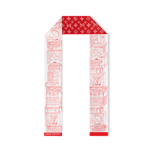 Bandana My LV Luggage S00 Mujer Accesorios Pañuelos de seda y bandanas | LOUIS VUITTON (Zoom de producto)