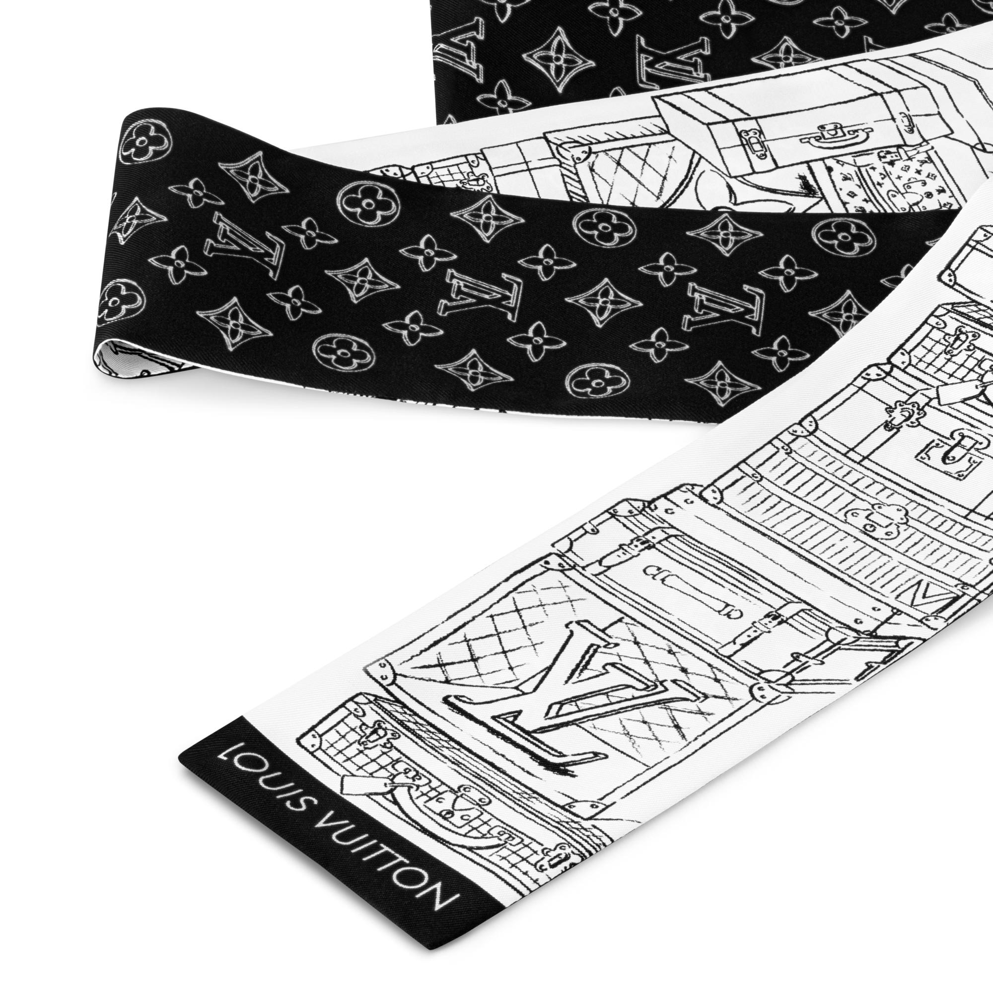 Bandana My LV Luggage S00 Mujer Accesorios Pañuelos de seda y bandanas | LOUIS VUITTON (Zoom de producto)