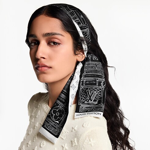 Bandana My LV Luggage S00 Mujer Accesorios Pañuelos de seda y bandanas | LOUIS VUITTON (Zoom de producto)