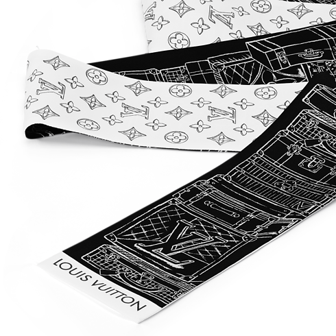Bandana My LV Luggage S00 Mujer Accesorios Pañuelos de seda y bandanas | LOUIS VUITTON (Zoom de producto)