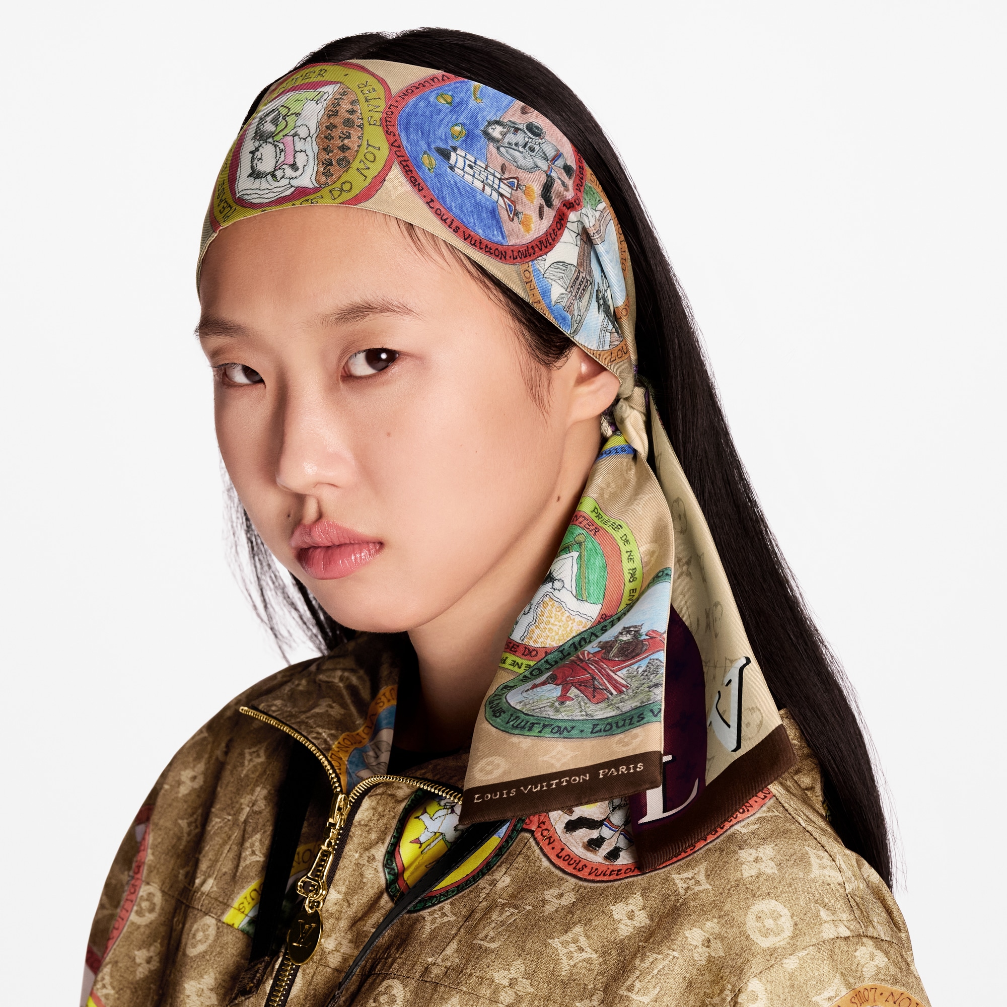 Bandana My LV Trunk S00 Mujer Accesorios Pañuelos de seda y bandanas | LOUIS VUITTON (Zoom de producto)