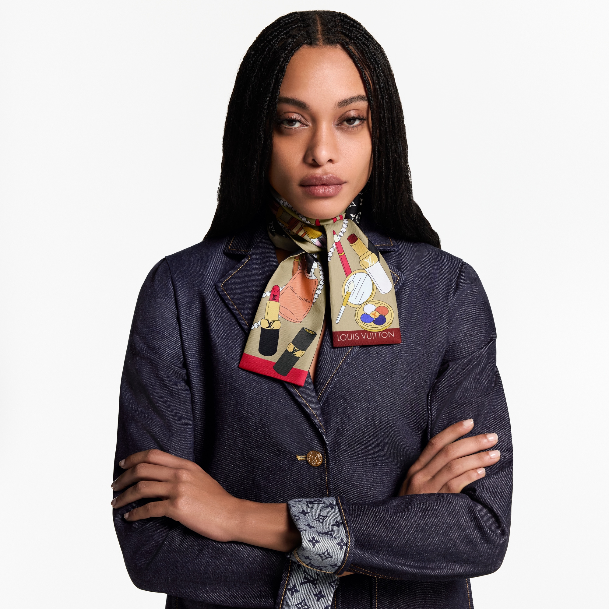 Bandana Paris En Beauté S00 Mujer Accesorios Pañuelos de seda y bandanas | LOUIS VUITTON (Zoom de producto)