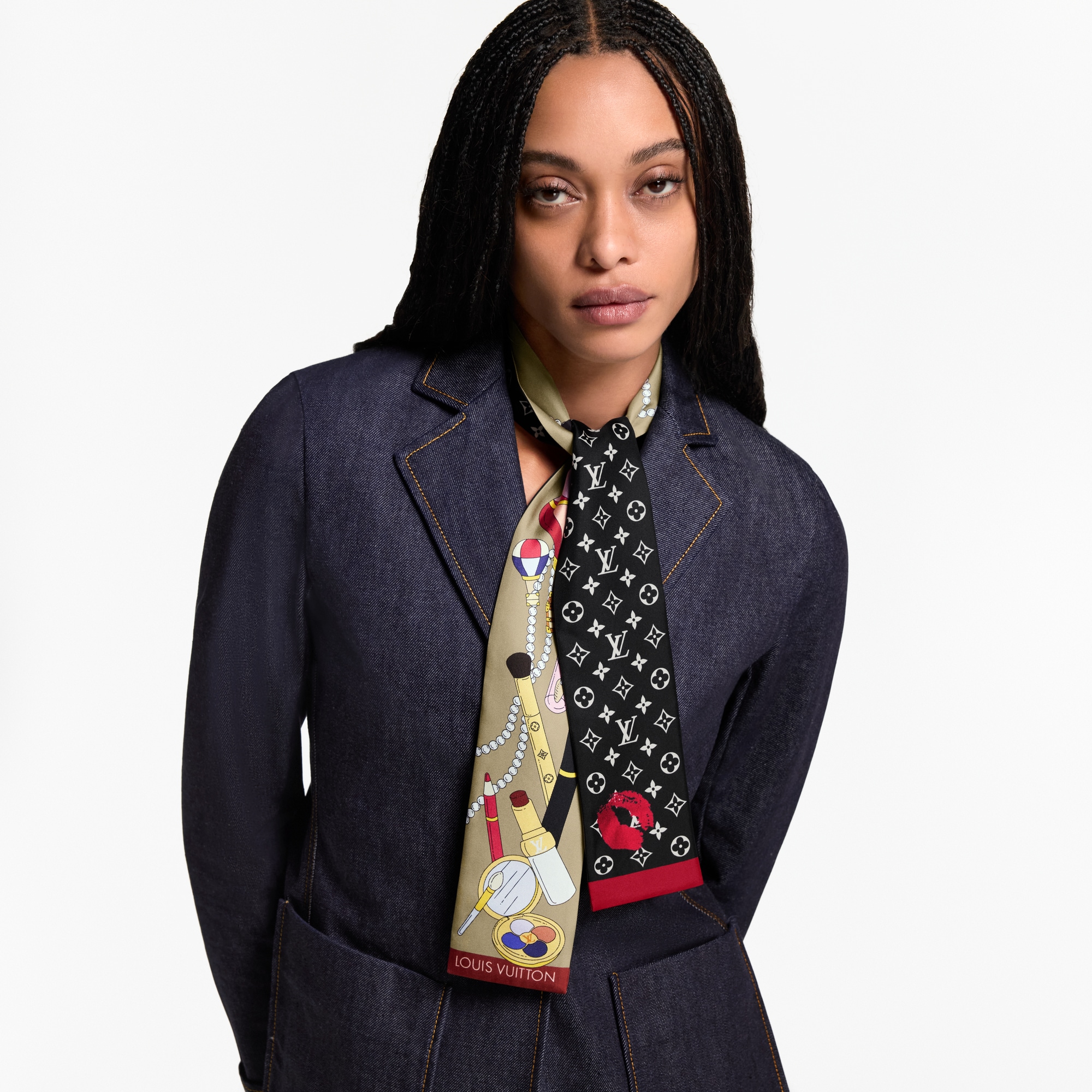 Bandana Paris En Beauté S00 Mujer Accesorios Pañuelos de seda y bandanas | LOUIS VUITTON (Zoom de producto)