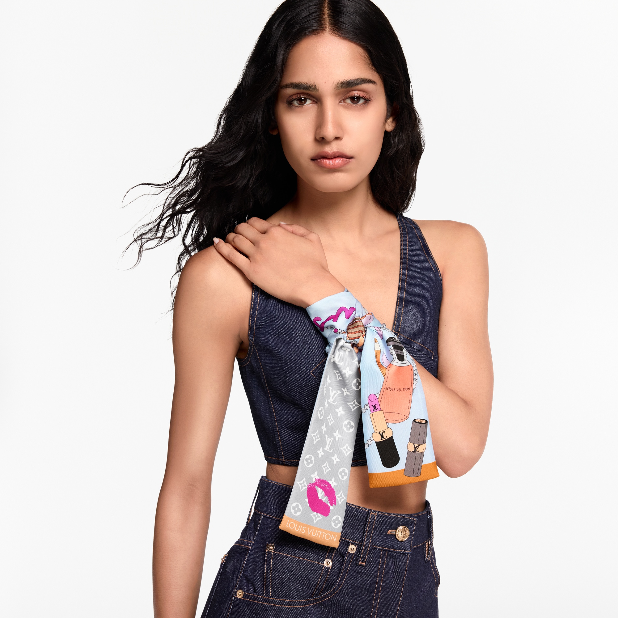 Bandana Paris En Beauté S00 Mujer Accesorios Pañuelos de seda y bandanas | LOUIS VUITTON (Zoom de producto)