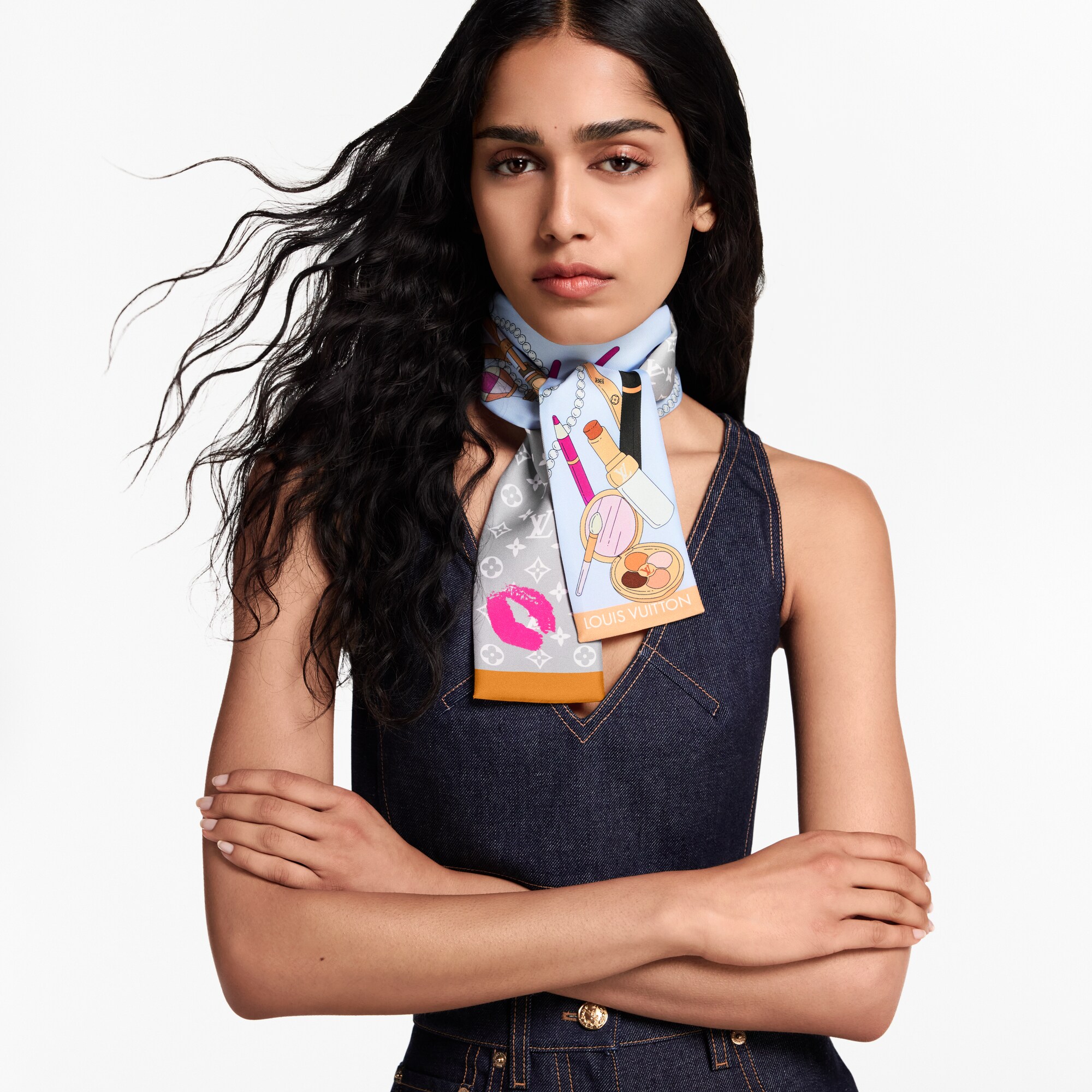 Bandana Paris En Beauté S00 Mujer Accesorios Pañuelos de seda y bandanas | LOUIS VUITTON (Zoom de producto)