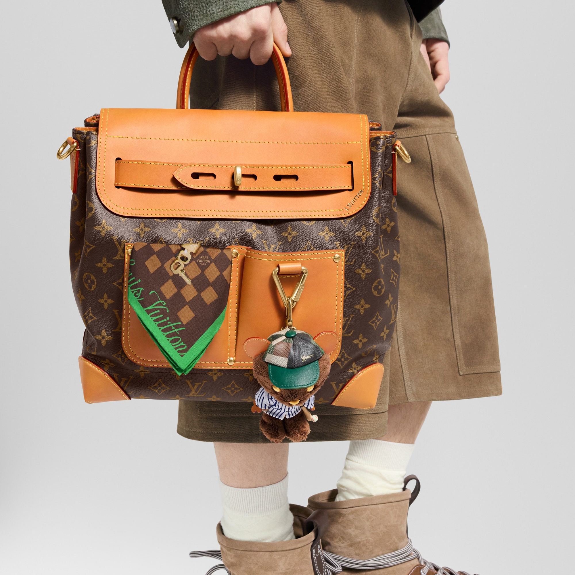 Bandana Parisian Breakfast S00 Hombre Accesorios Seda y bandanas | LOUIS VUITTON (Zoom de producto)