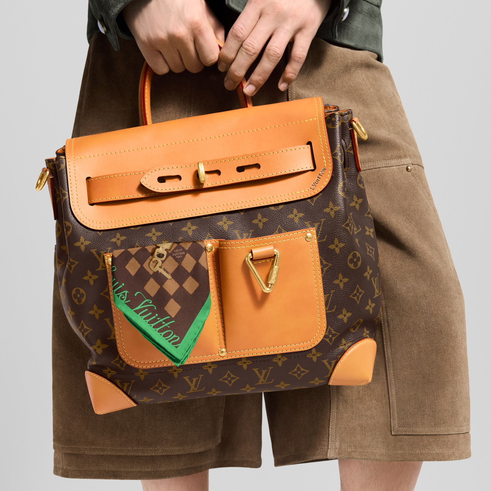 Bandana Parisian Breakfast S00 Hombre Accesorios Seda y bandanas | LOUIS VUITTON (Zoom de producto)