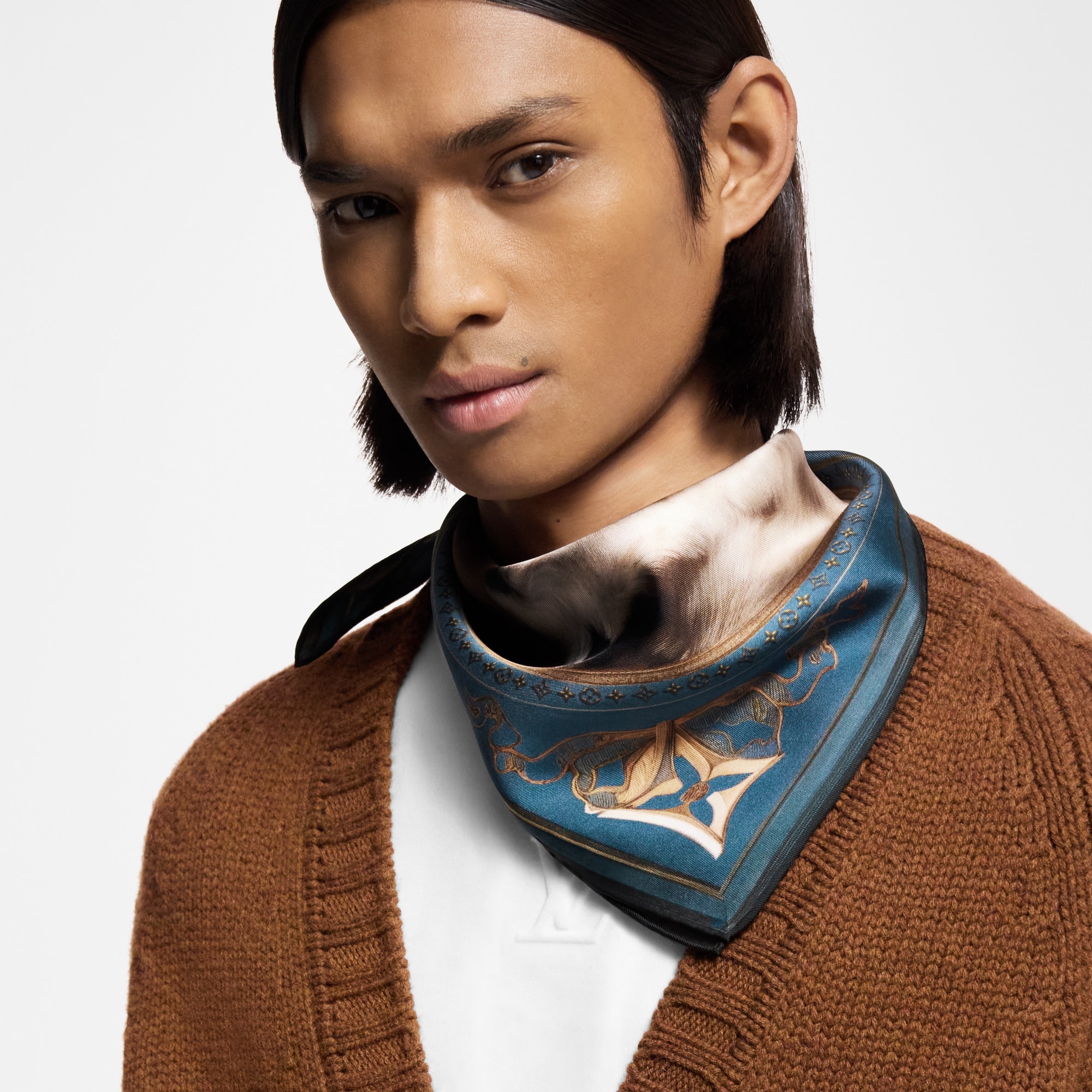 Bandana Portrait of a Dog S00 Hombre Accesorios Seda y bandanas | LOUIS VUITTON (Zoom de producto)