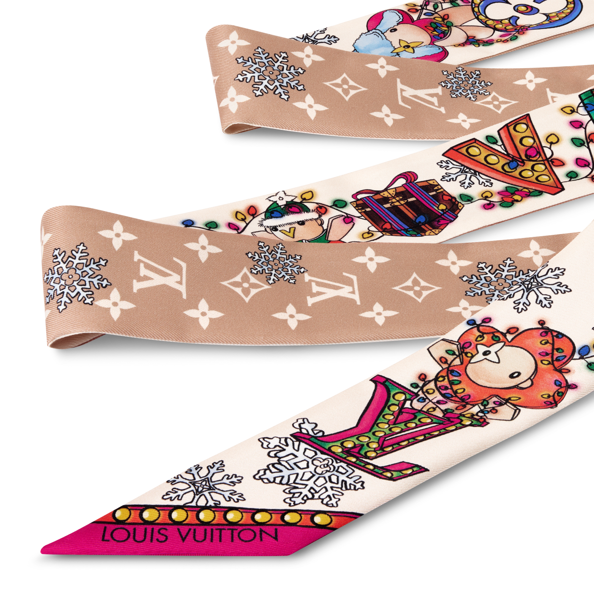 Bandana Vivienne Winter Celebration BB S00 Mujer Accesorios Pañuelos de seda y bandanas | LOUIS VUITTON (Zoom de producto)